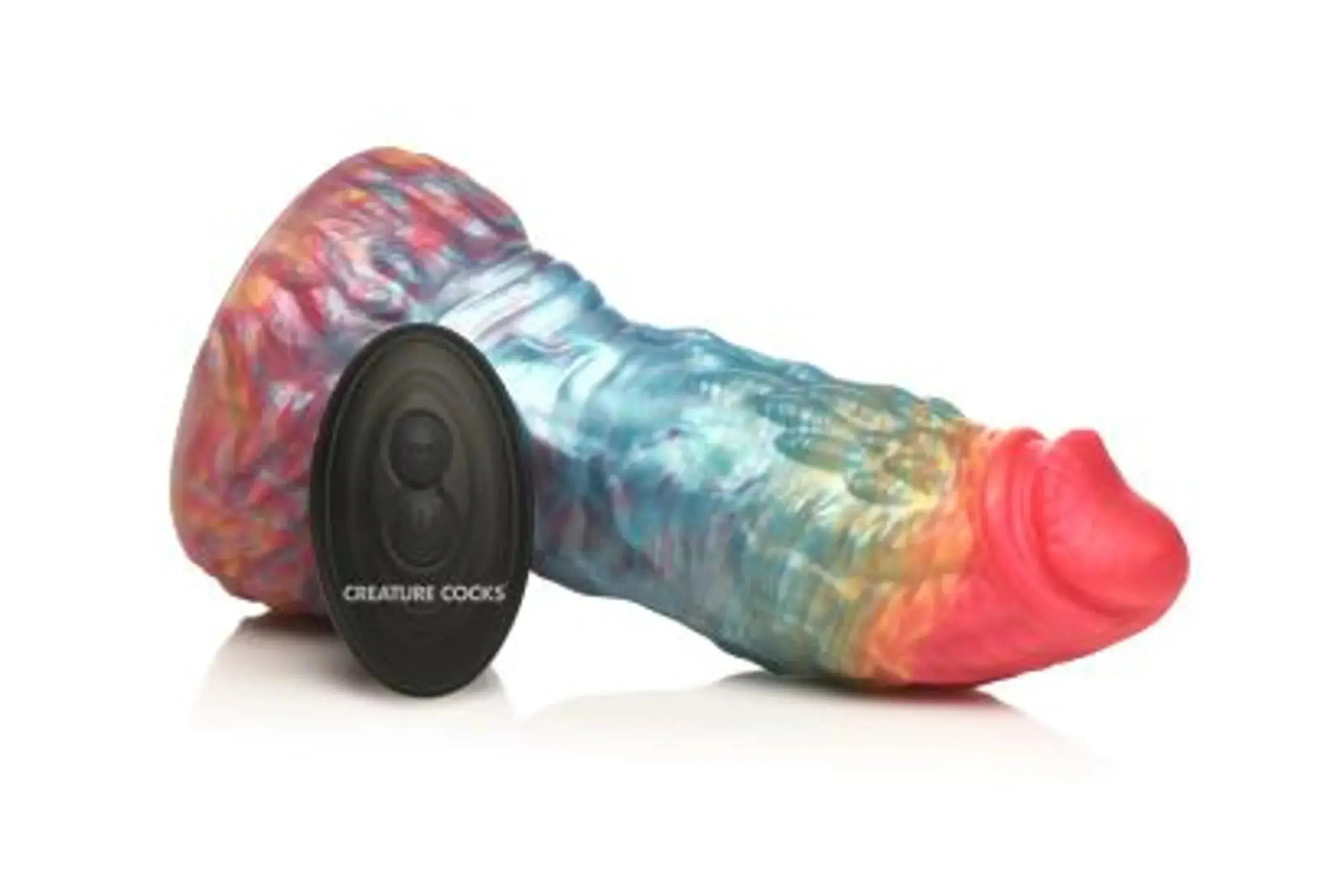 Rainbow Phoenix Vibrating Silicone Dildo XR Brands