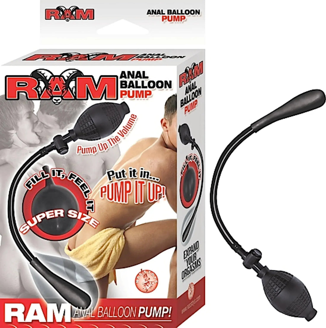 Ram Anal Balloon Pump Black Nasstoys