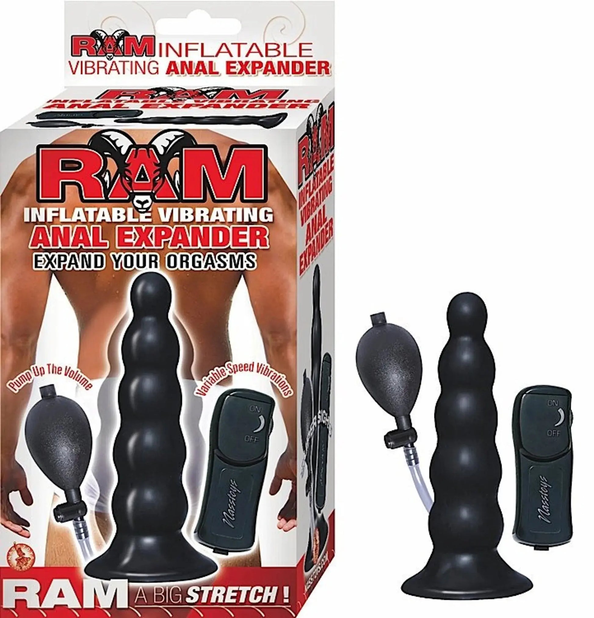 Ram Inflatable Vibrating Anal Expander Nasstoys