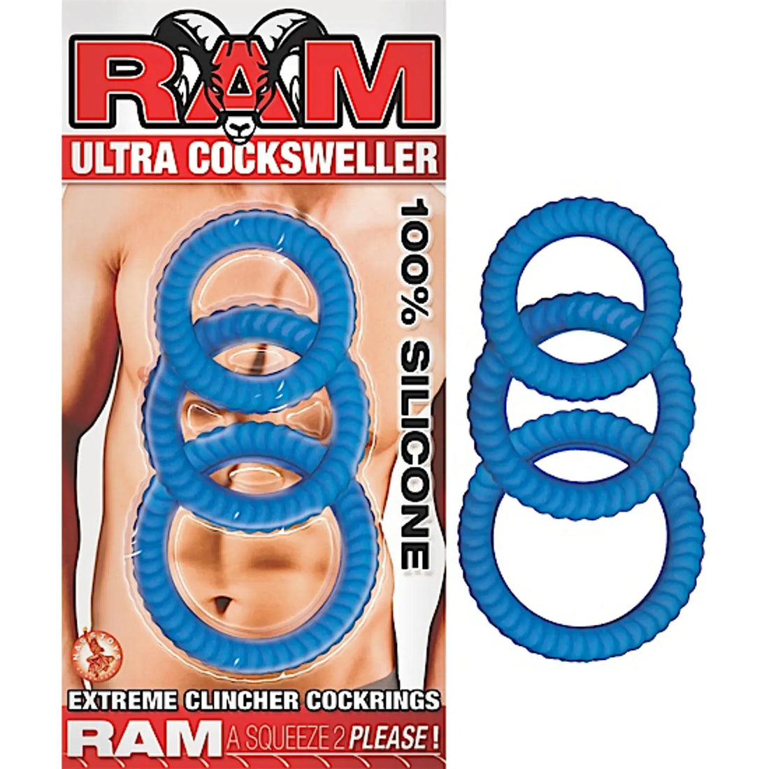 Ram Ultra Cock Swellers Blue Nasstoys