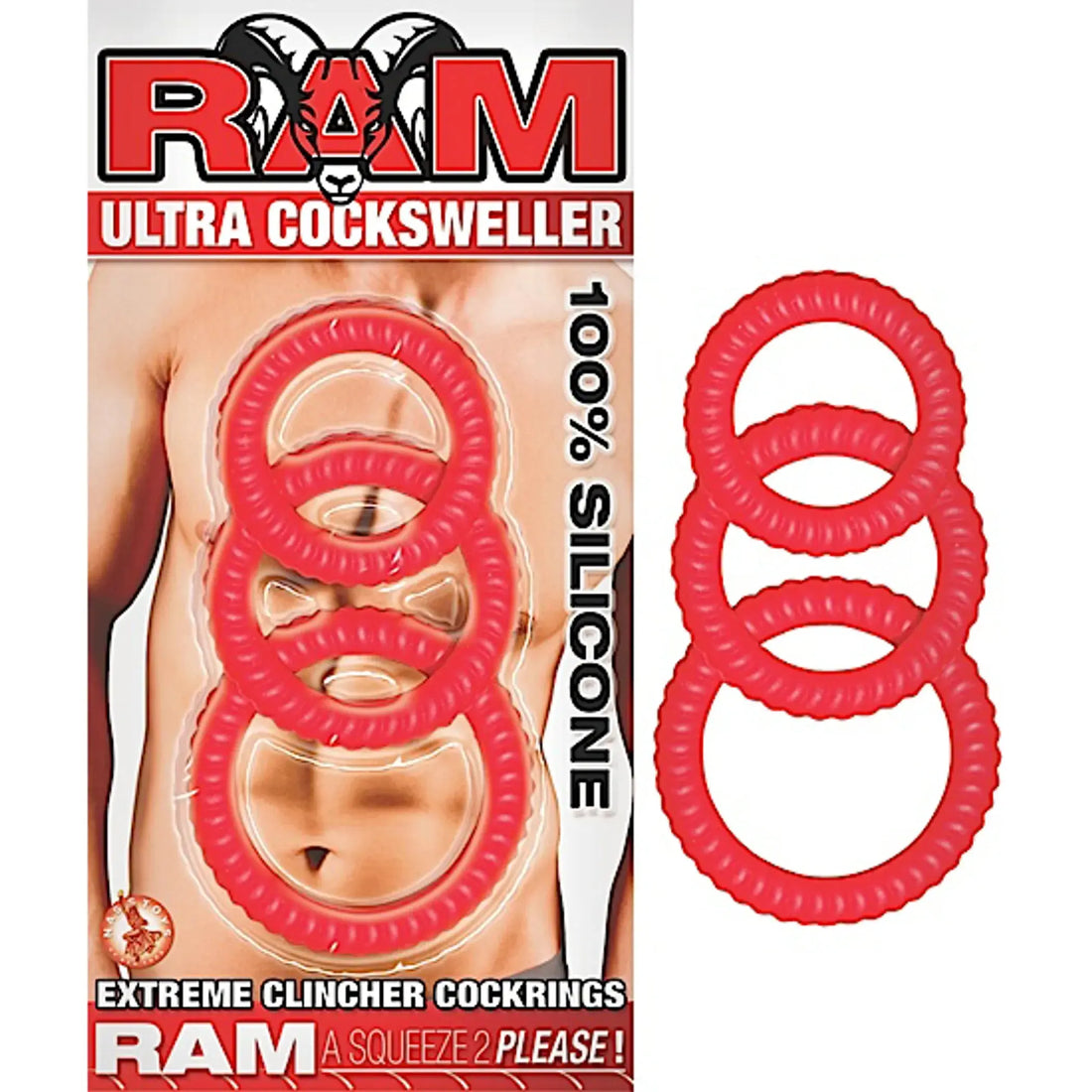 Ram Ultra Cock Swellers Red Nasstoys