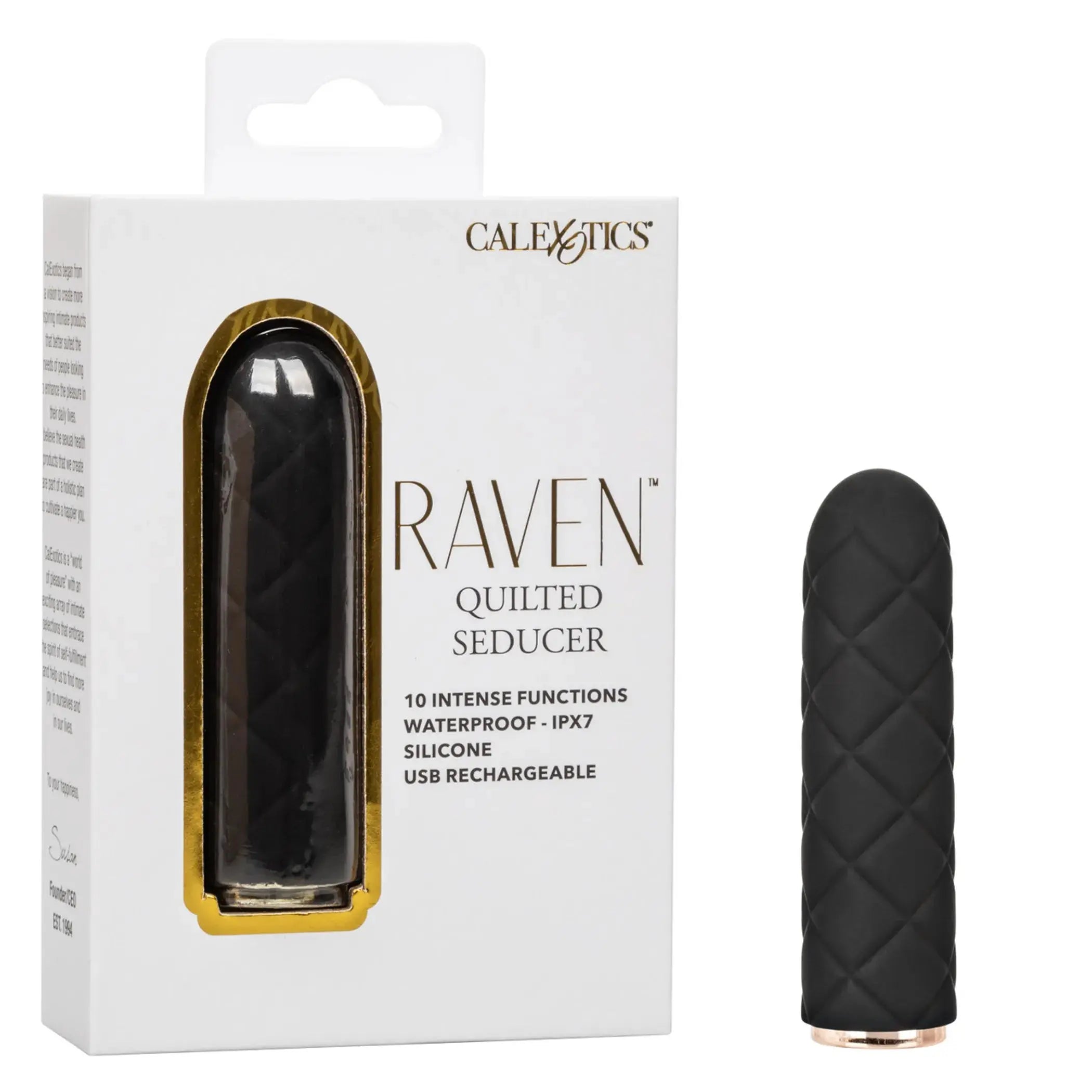 Raven Quilted Seducer Mini Massager California Exotic Novelties