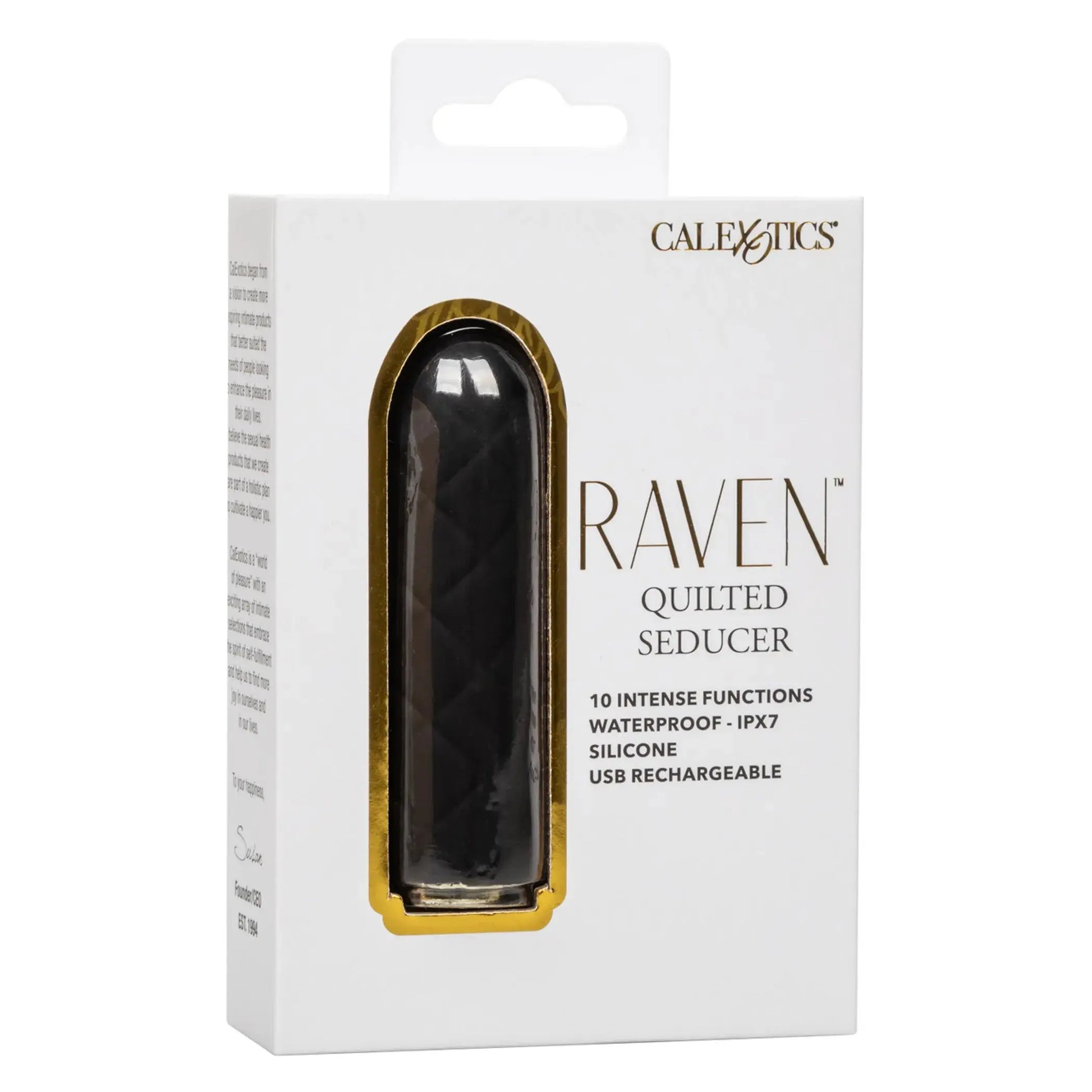 Raven Quilted Seducer Mini Massager California Exotic Novelties