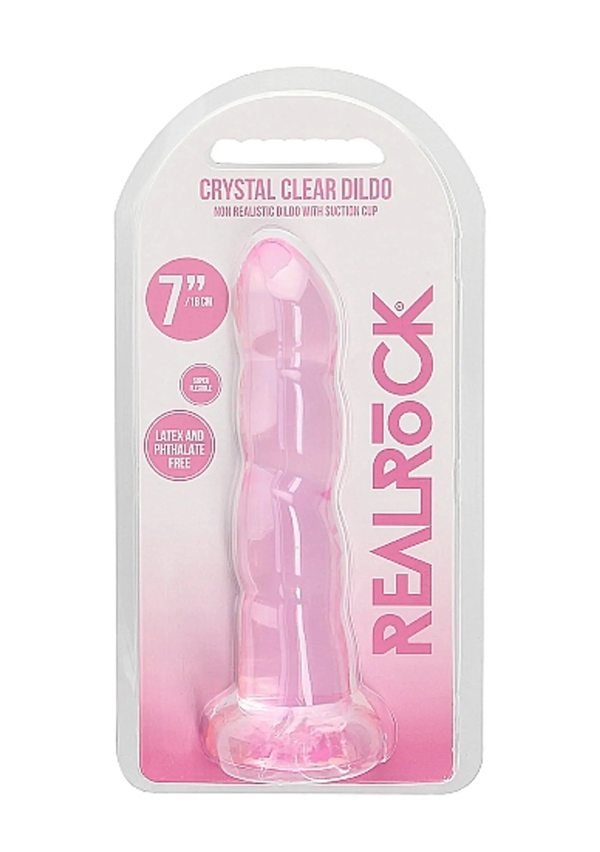 Realrock Non-Realistic 7in Dildo Pink Shots America