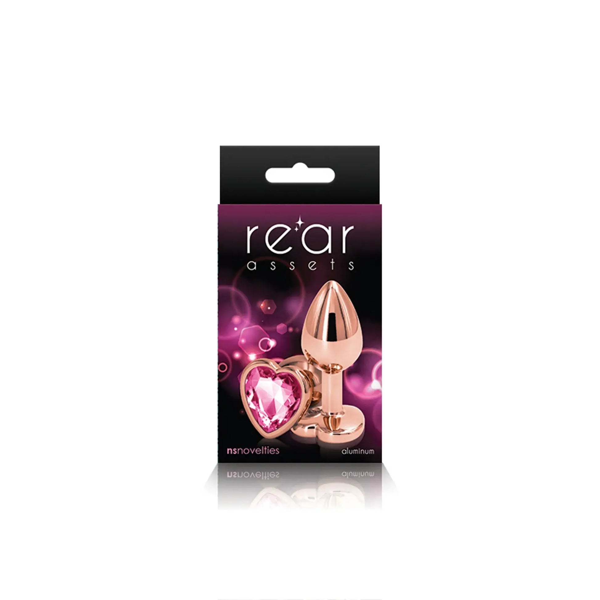 Rear Assets Rose Gold Heart Small Pink NS Novelties