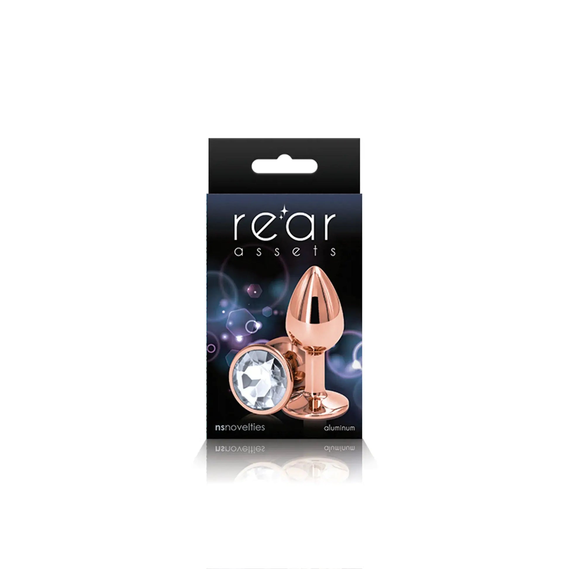 Rear Assets Rose Gold Small Clear NS Novelties