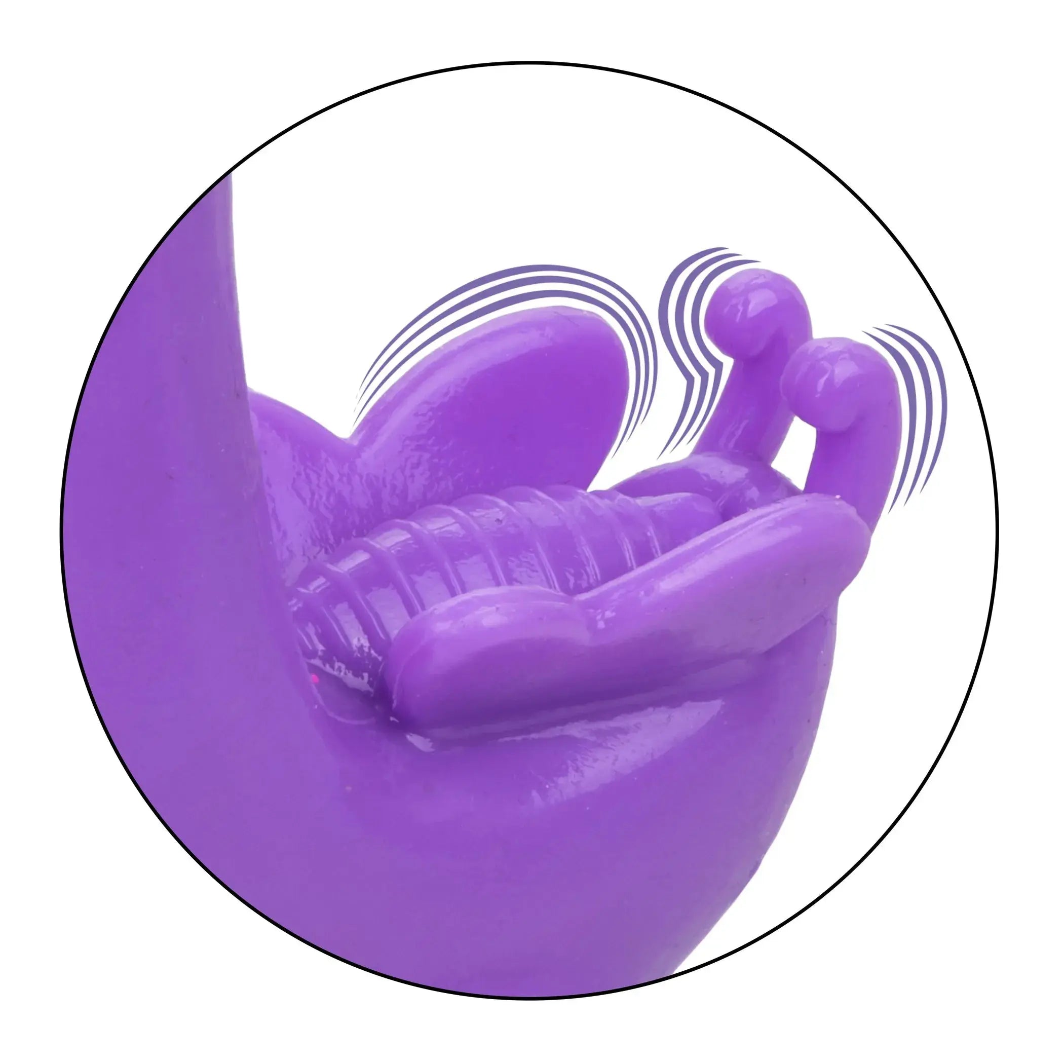 Rechargeable Butterfly Kiss Vibrator Purple California Exotic Novelties