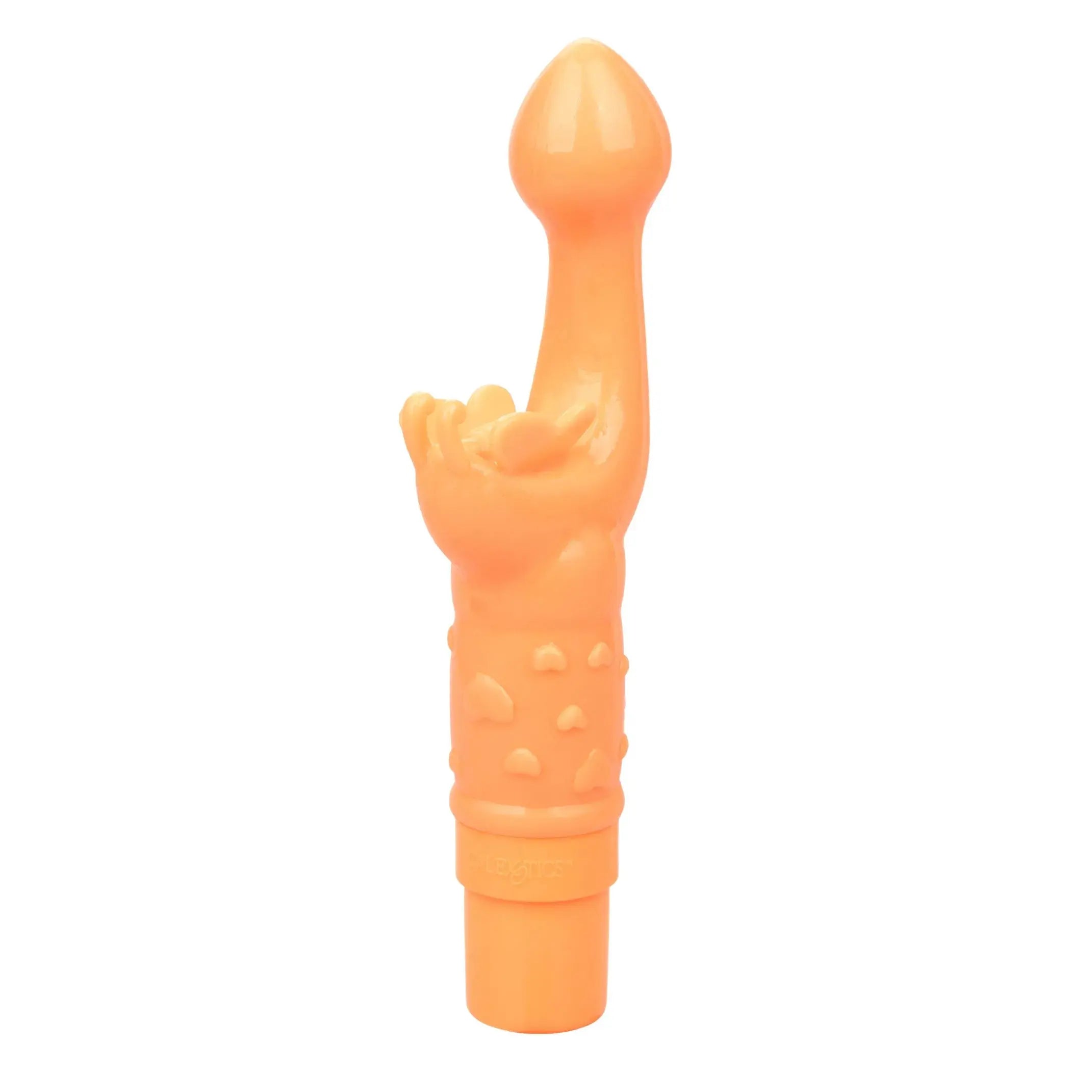 Rechargeable Butterfly Kiss Vibrator in Orange California Exotic Novelties