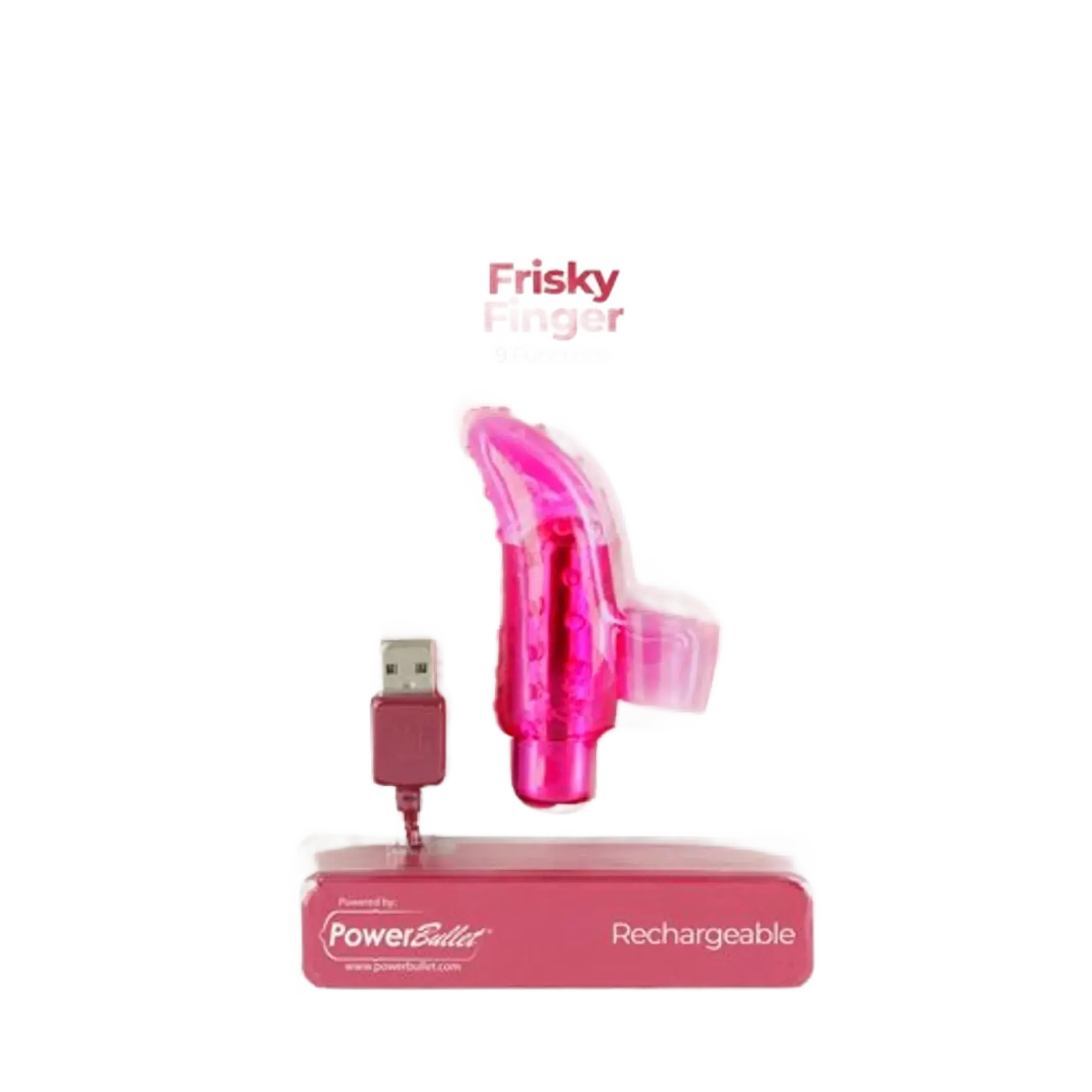 RECHARGEABLE FRISKY FINGER MASSAGER PINK BMS Enterprises