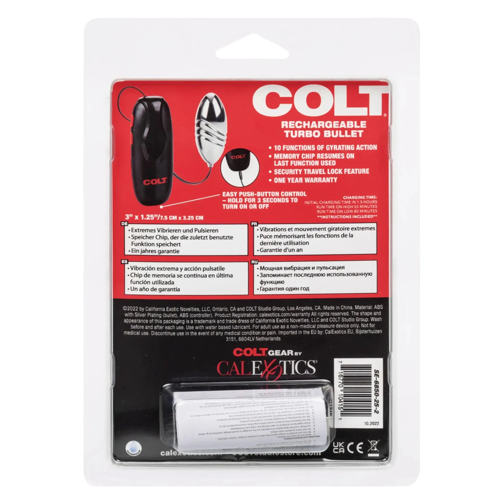 Rechargeable Turbo Bullet California Exotic Novelties