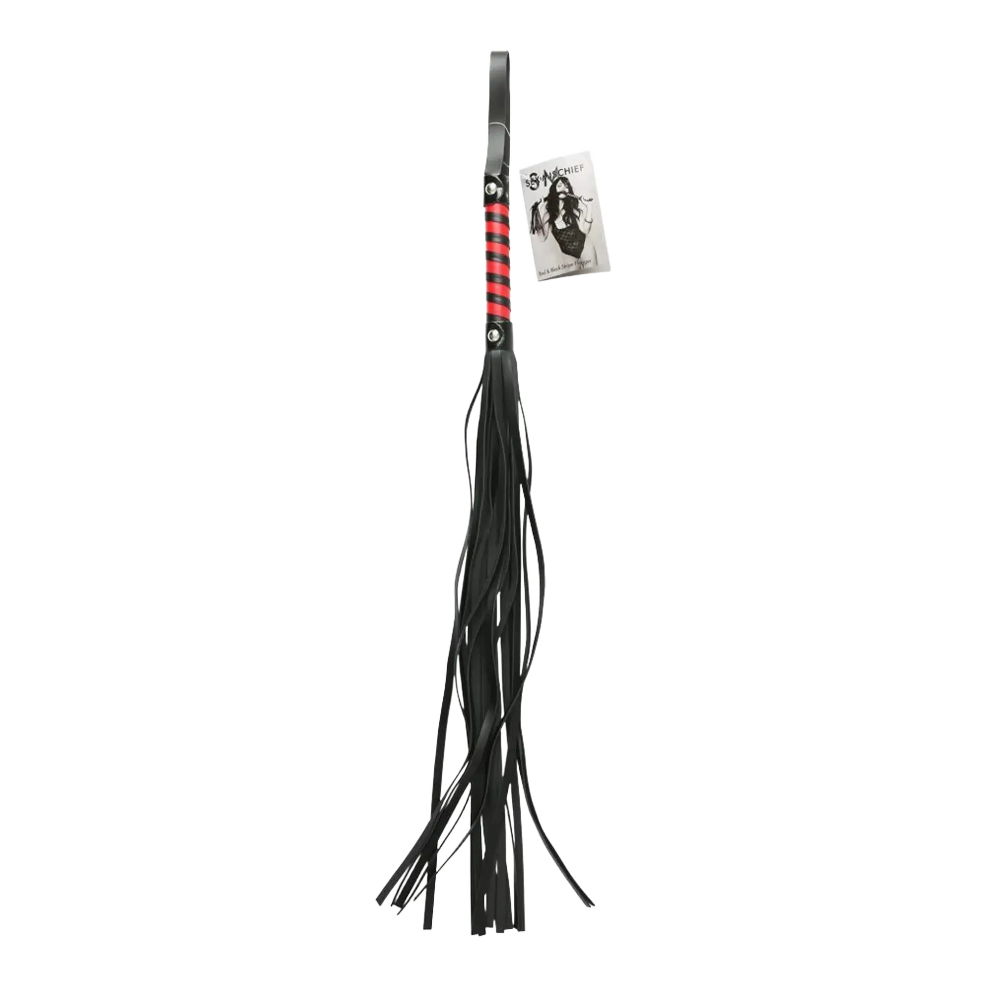 SEX & MISCHIEF RED & BLACK STRIPE FLOGGER Sport Sheets