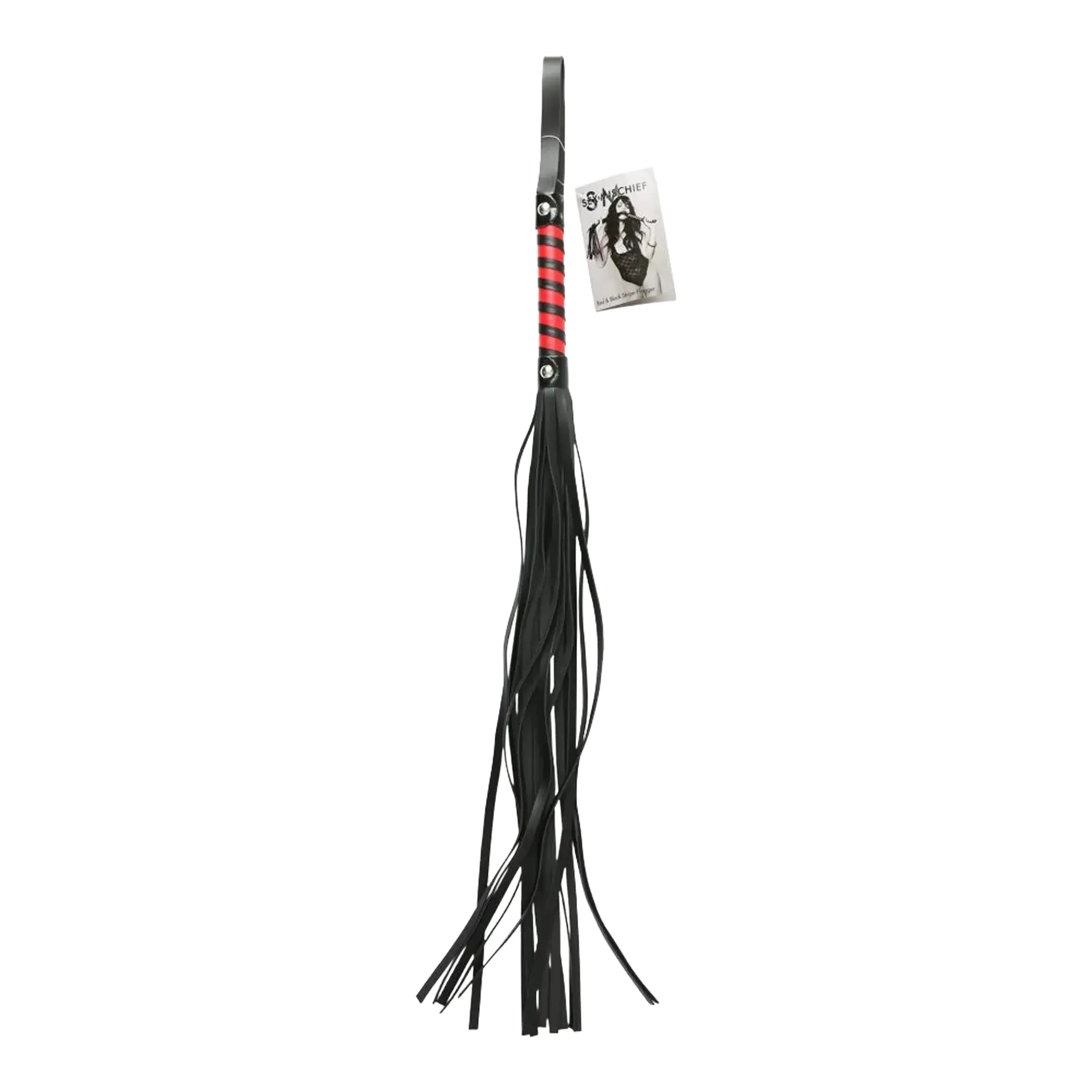 SEX & MISCHIEF RED & BLACK STRIPE FLOGGER Sport Sheets
