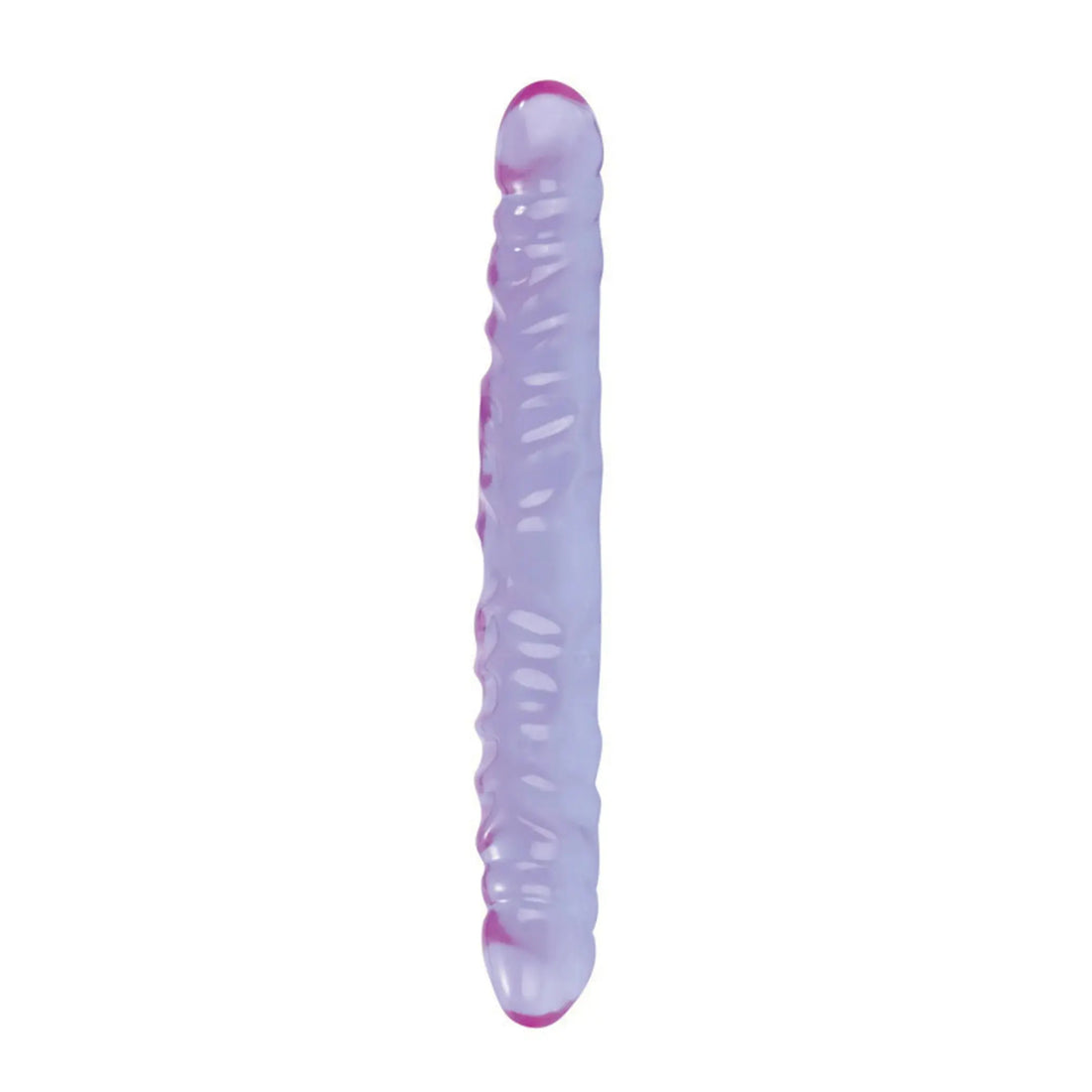 Reflective Gel Veined Double Dong 12in California Exotic Novelties