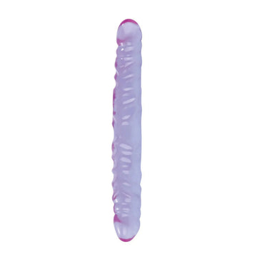 Reflective Gel Veined Double Dong 12in California Exotic Novelties
