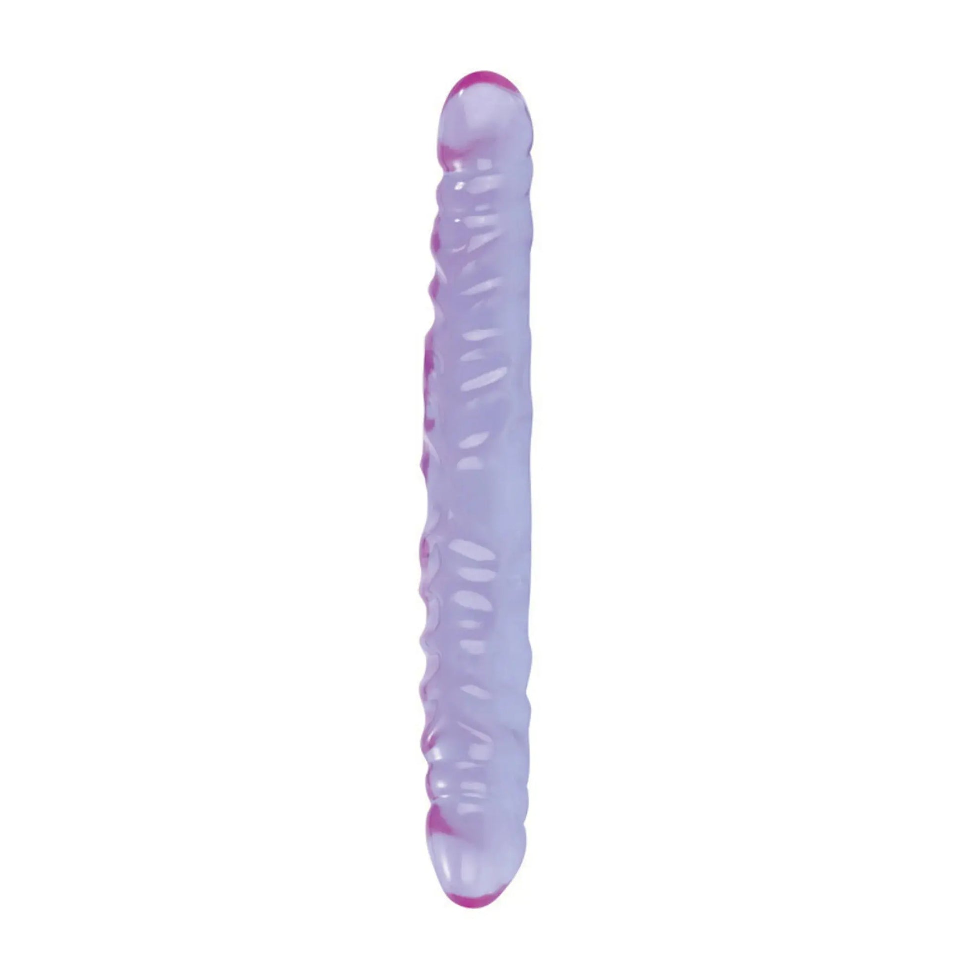 Reflective Gel Veined Double Dong 12in California Exotic Novelties