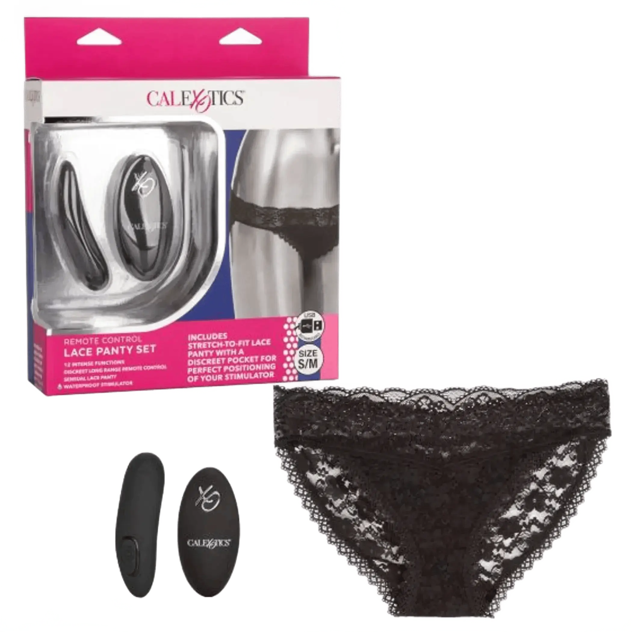 REMOTE CONTROL LACE PANTY SET California Exotic Novelties