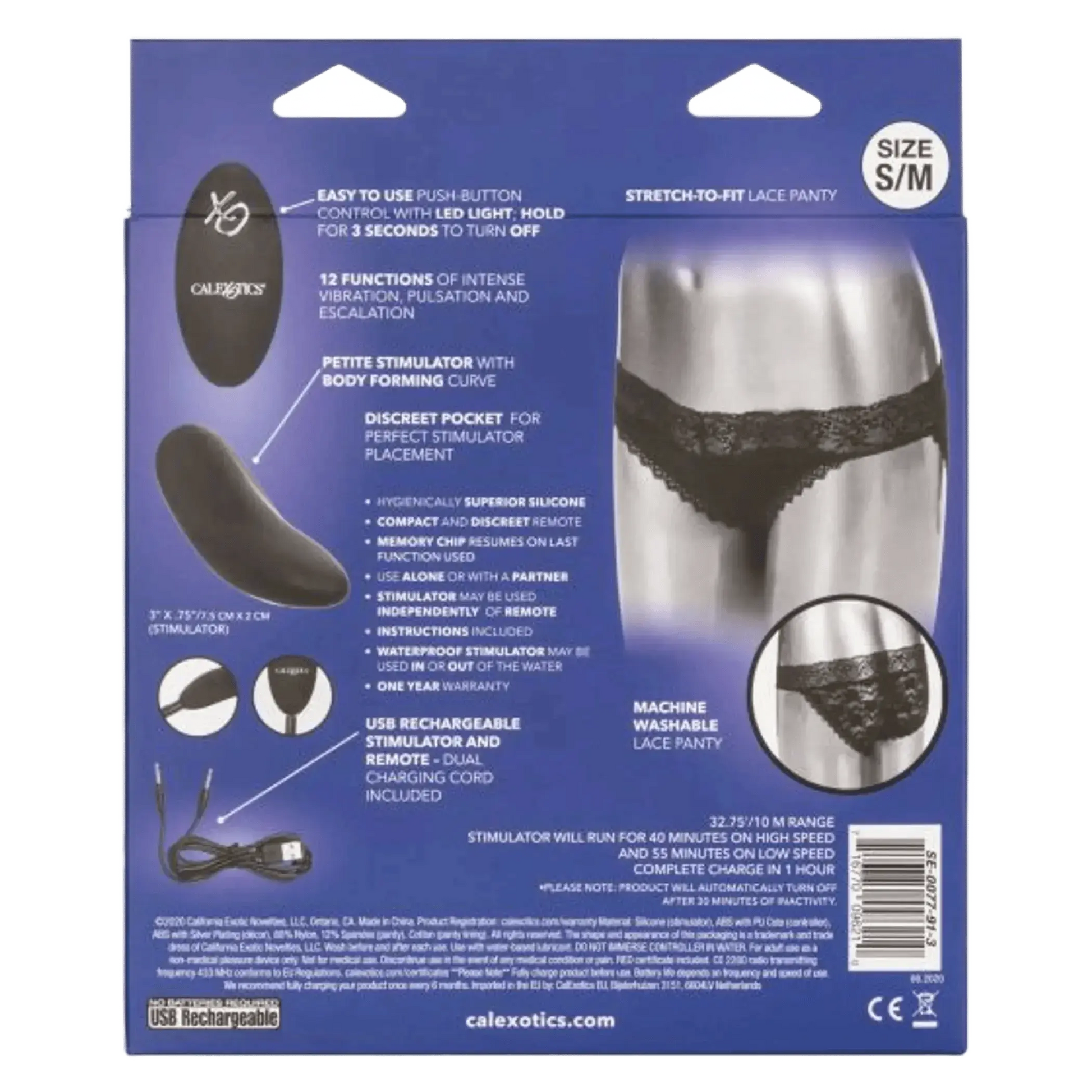 REMOTE CONTROL LACE PANTY SET California Exotic Novelties