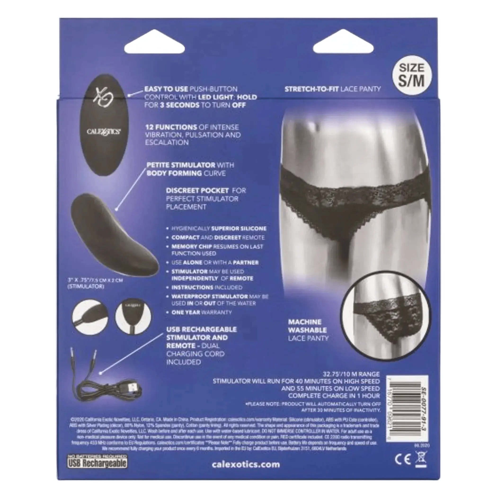 REMOTE CONTROL LACE PANTY SET California Exotic Novelties
