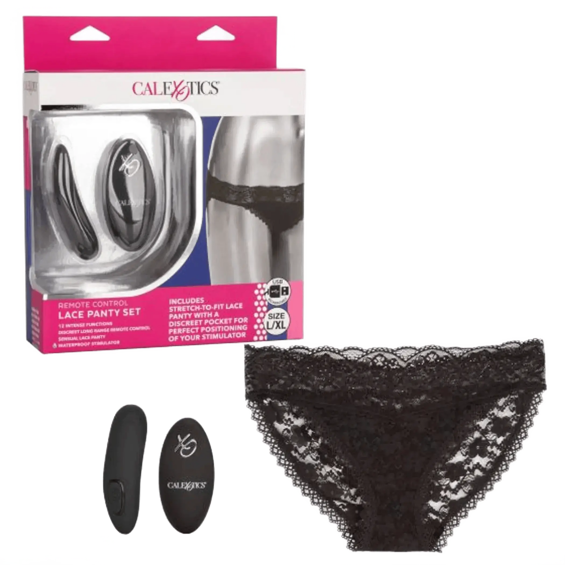 REMOTE CONTROL LACE PANTY SET California Exotic Novelties