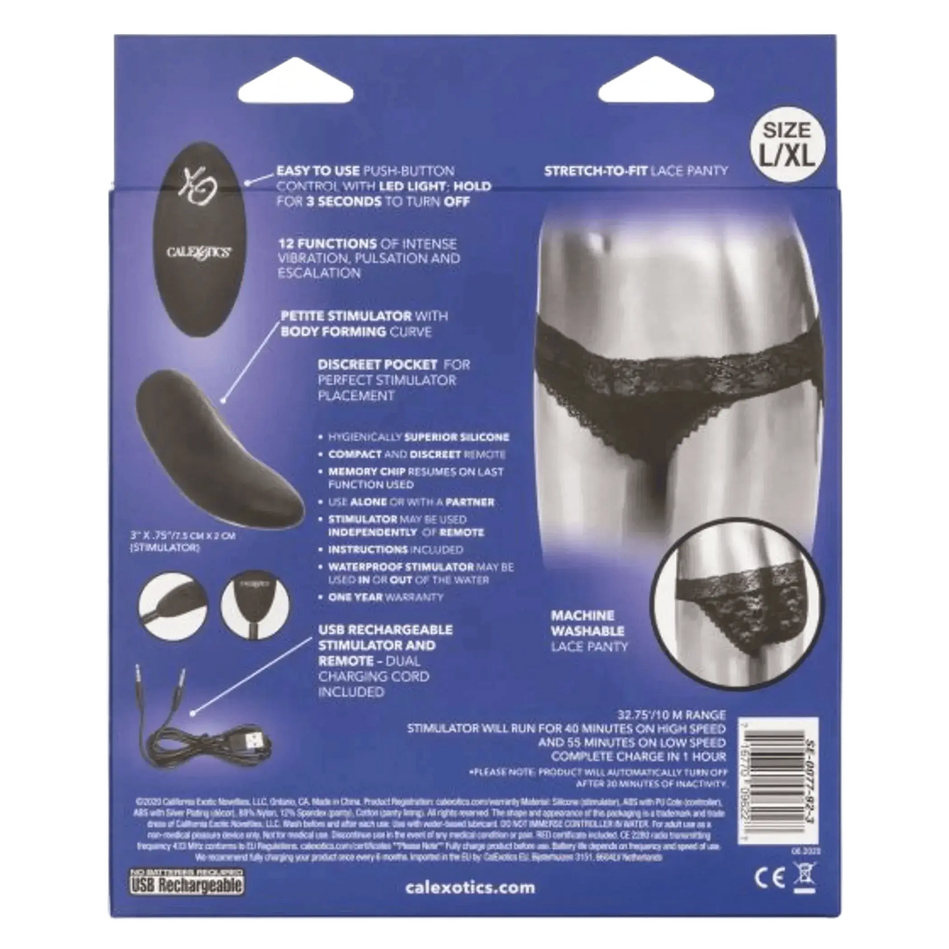 REMOTE CONTROL LACE PANTY SET California Exotic Novelties