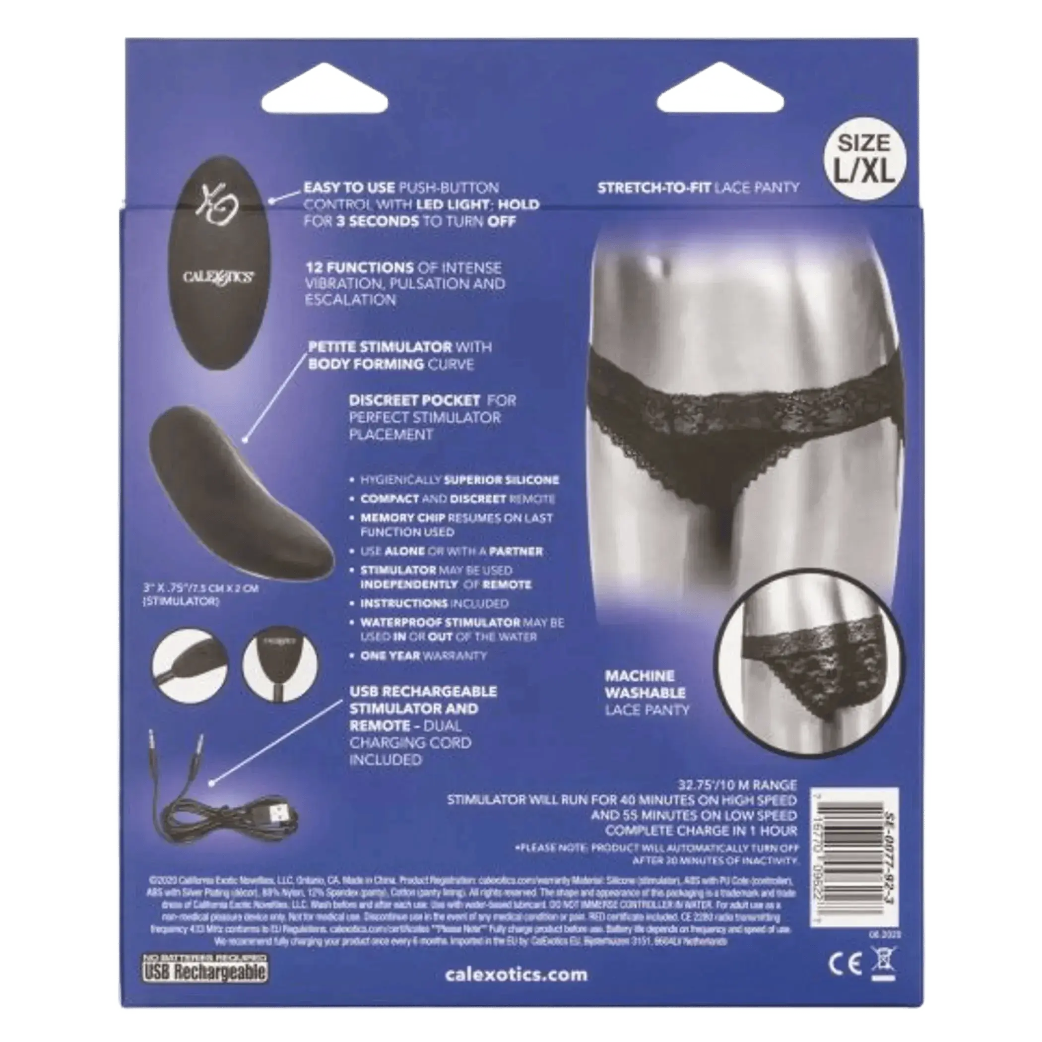 REMOTE CONTROL LACE PANTY SET California Exotic Novelties