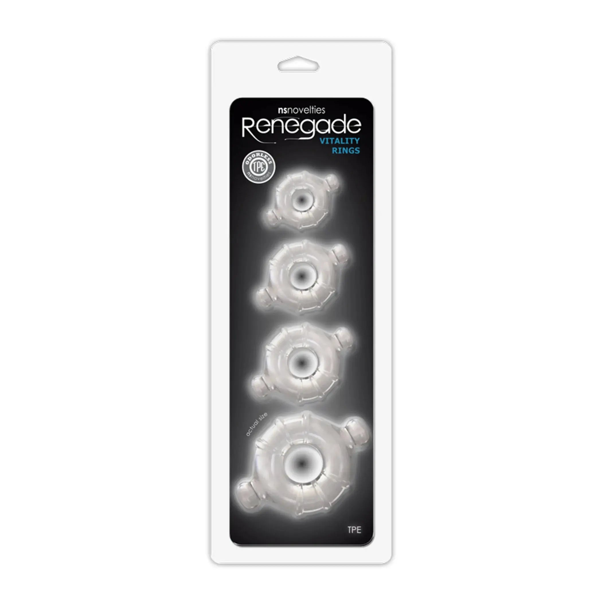 Renegade Vitality Rings Clear NS Novelties