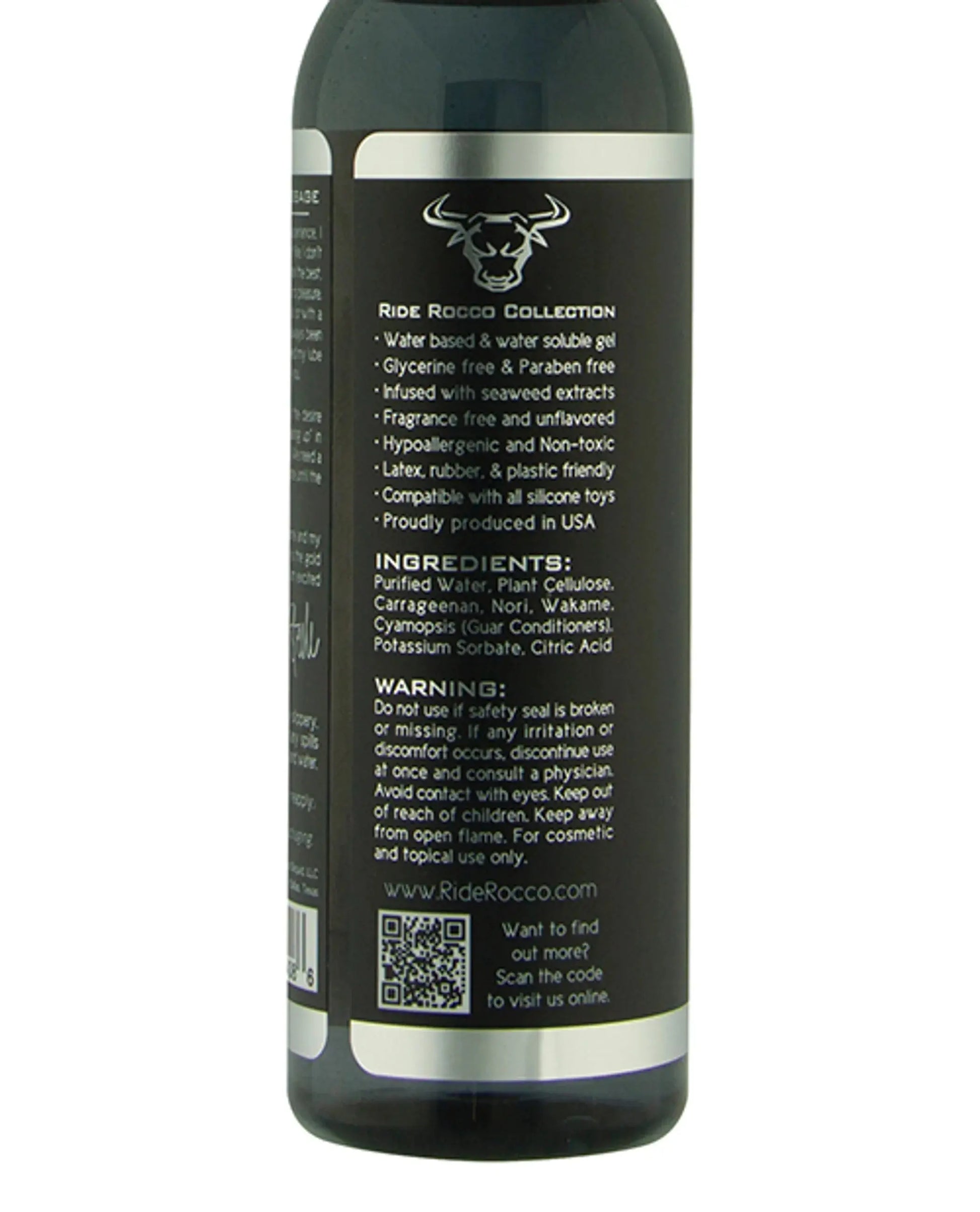 Ride Rocco Water-Based Lubricant 4.2 oz SLiquid Lubricants