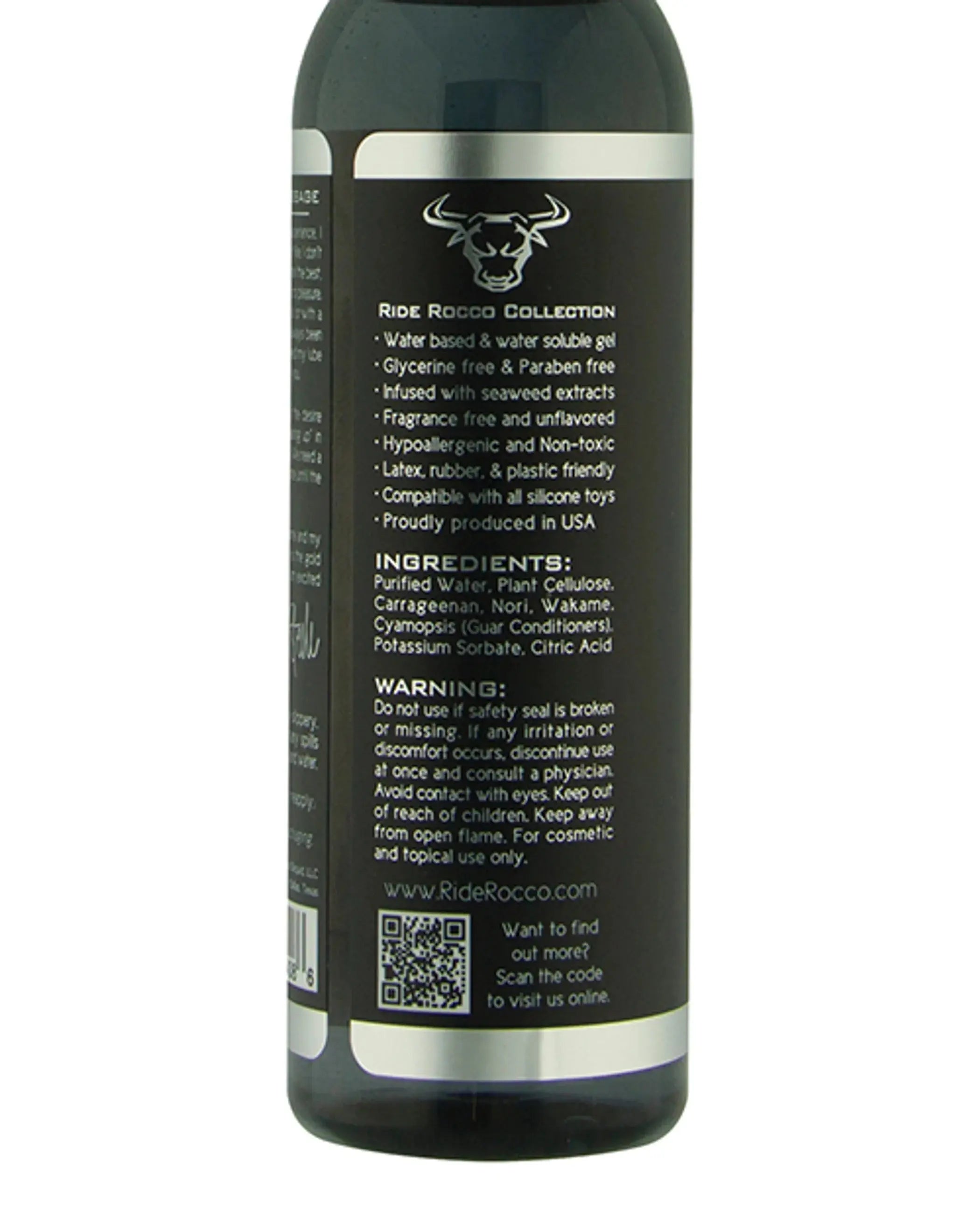 Ride Rocco Water-Based Lubricant 4.2 oz SLiquid Lubricants