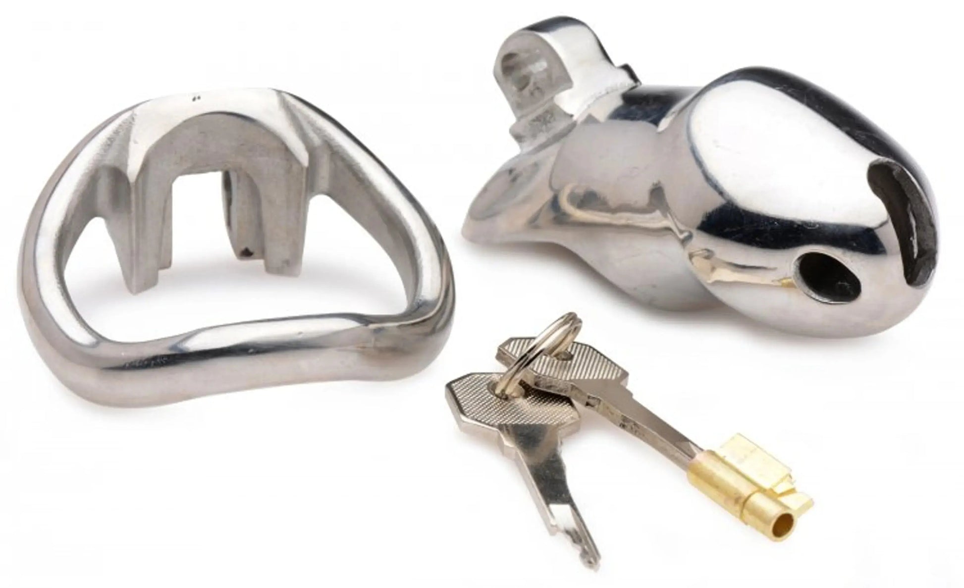 Rikers 24-7 Stainless Steel Locking Chastity Cage XR Brands