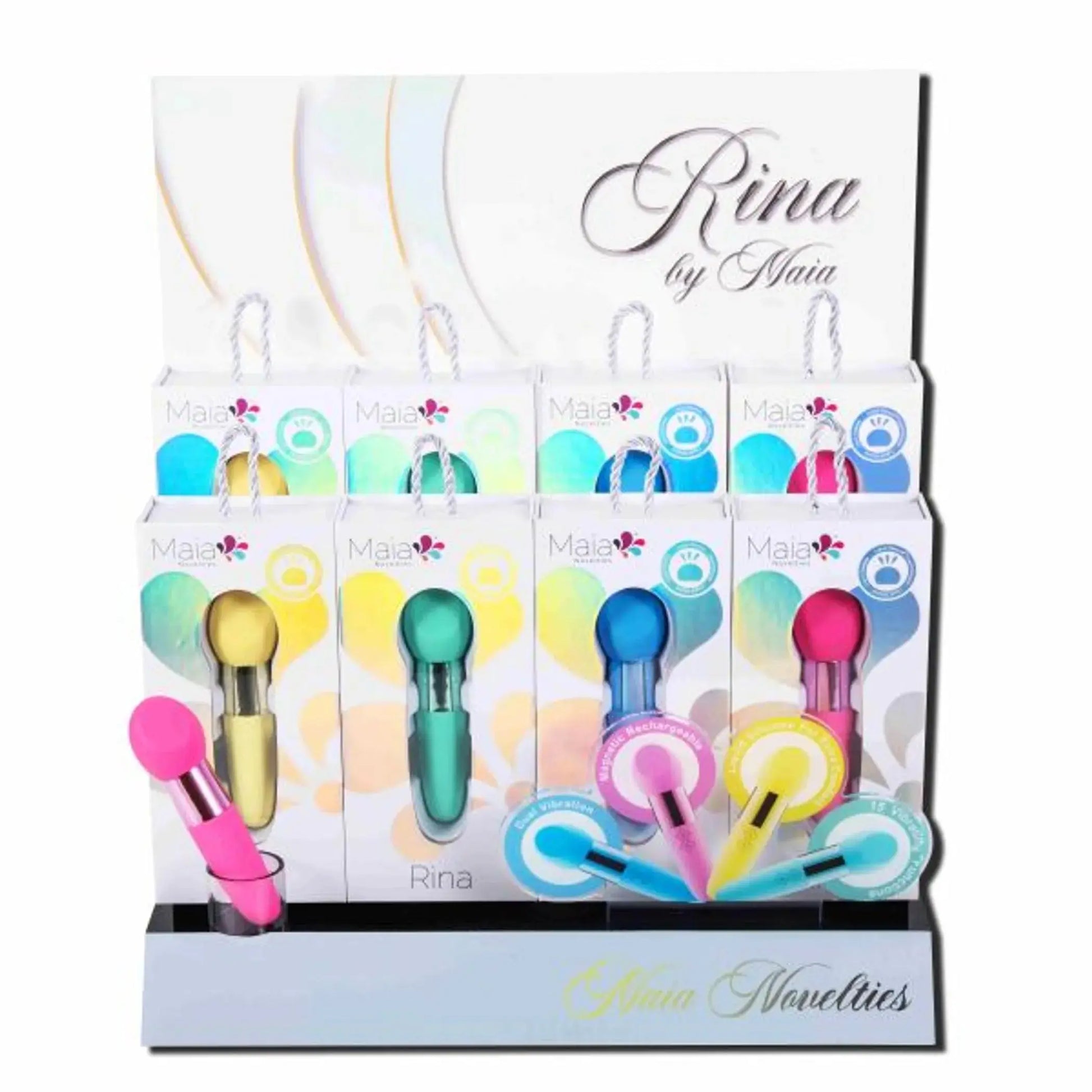 Rina Dual Motor Vibrator Display Stand Maia Toys