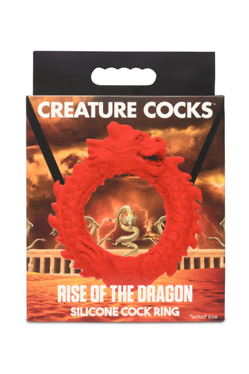 Rise of the Dragon Silicone Cock Ring XR Brands