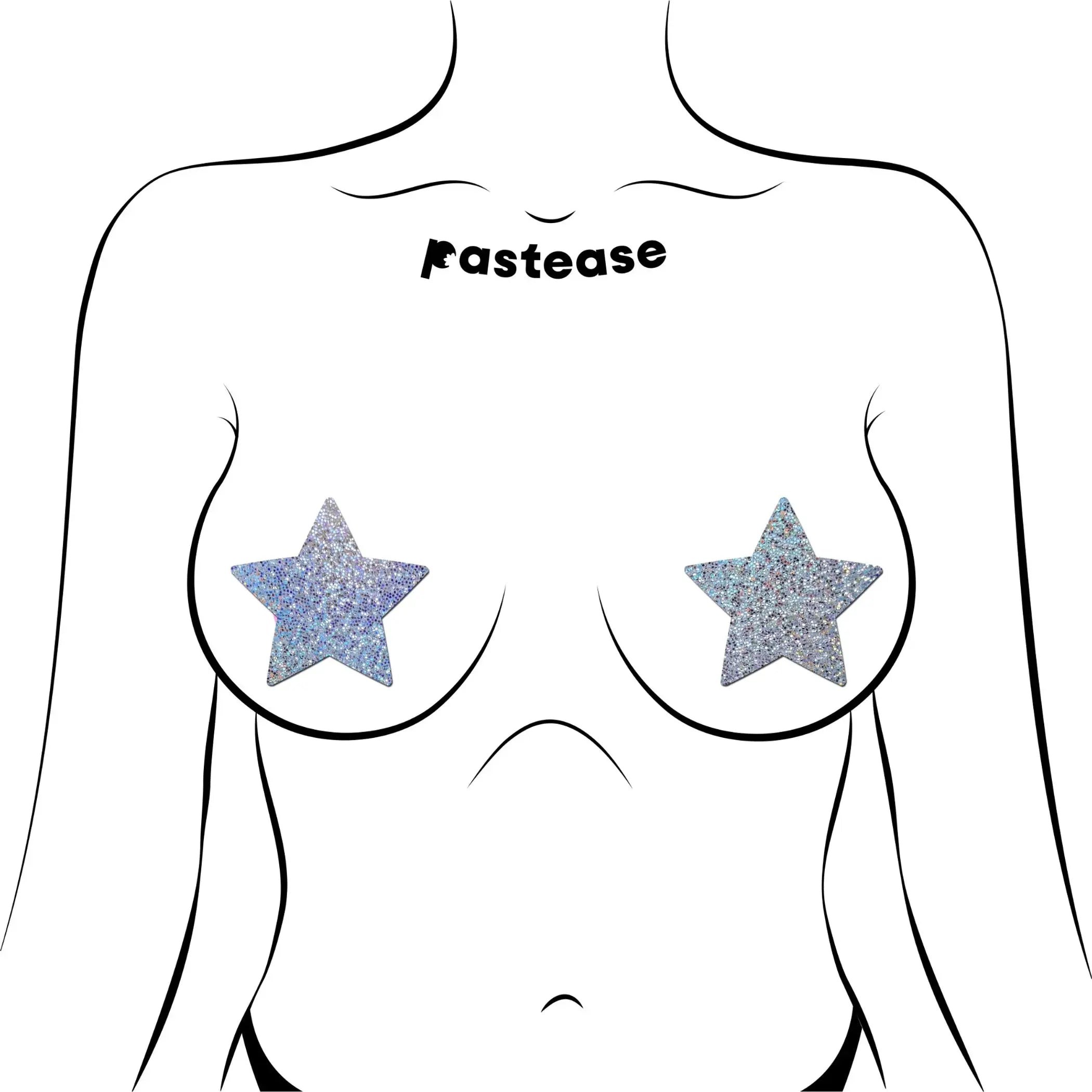 Rockstar Silver Pasties Pastease