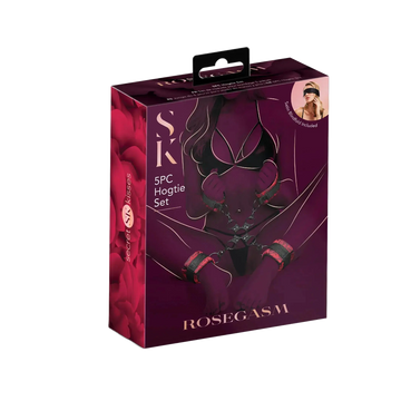 ROSEGASM 5PC HOG TIE SET W/ BLINDFOLD X-Gen Products