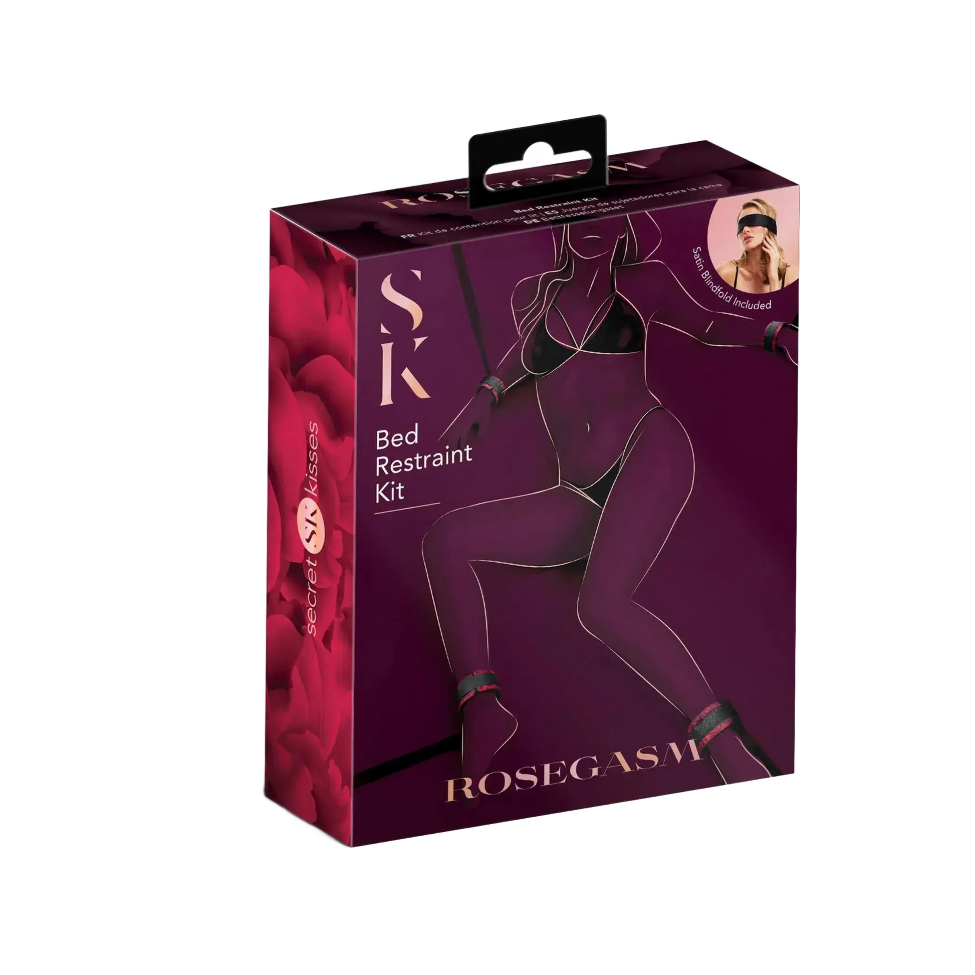 ROSEGASM BED RESTRAINT KIT W/ BLINDFOLD X-Gen Products