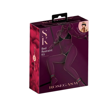 ROSEGASM BED RESTRAINT KIT W/ BLINDFOLD X-Gen Products
