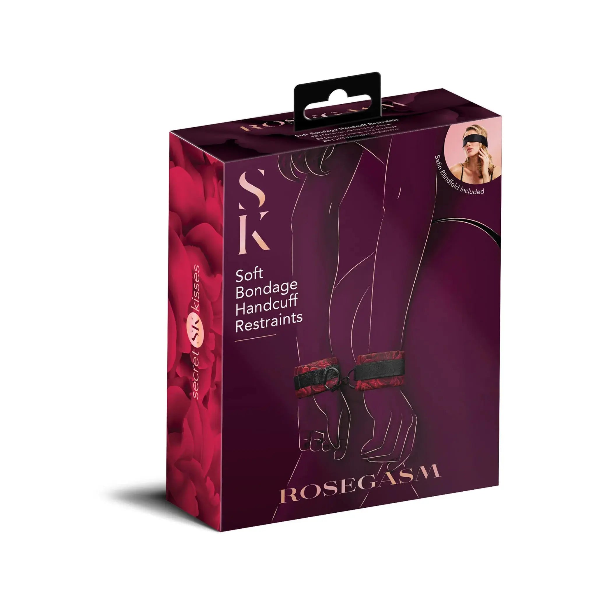 Rosegasm Cuffs with Satin Blindfold X-Gen Products