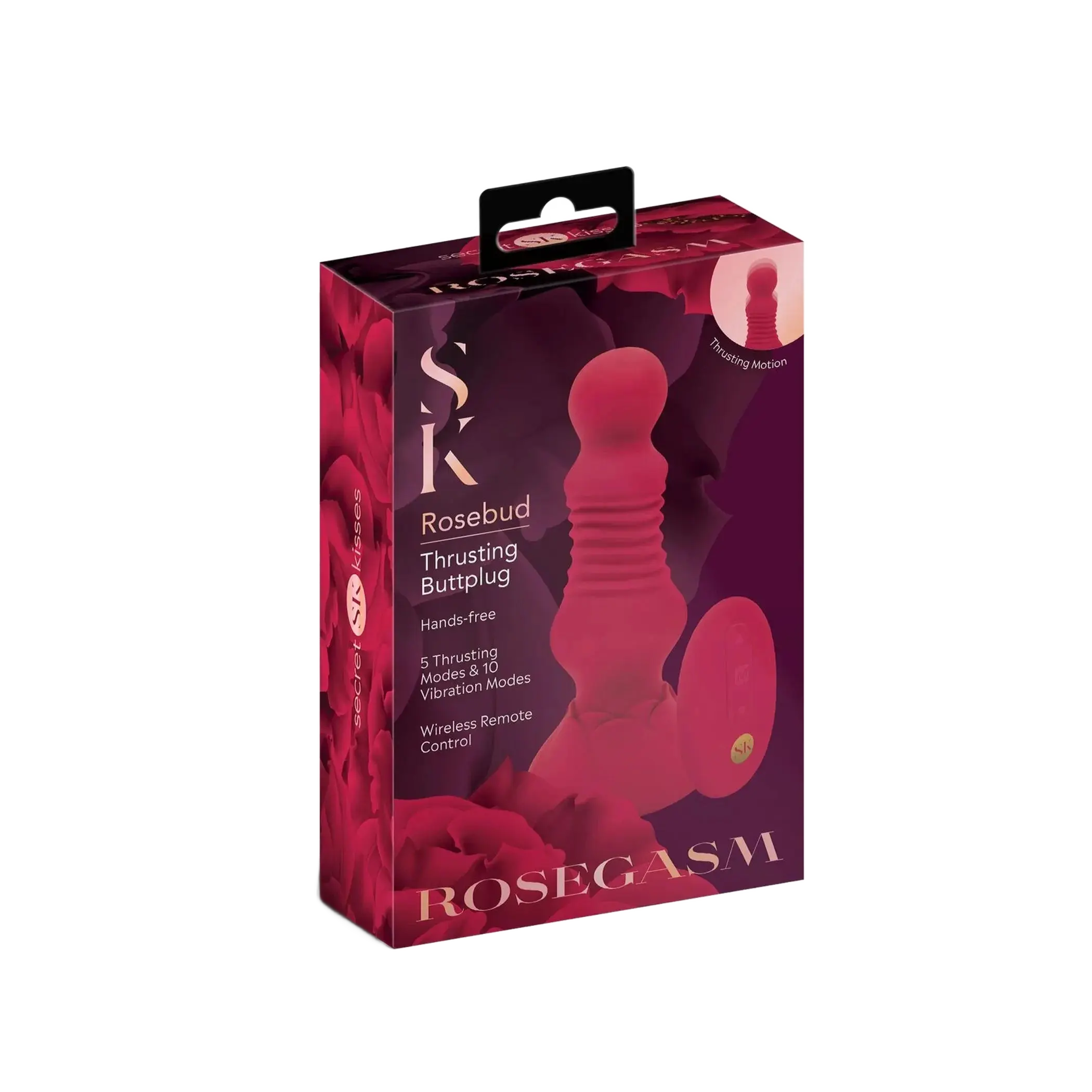 ROSEGASM REMOTE CONTROL THRUSTING ROSEBUD BUTTPLUG X-Gen Products