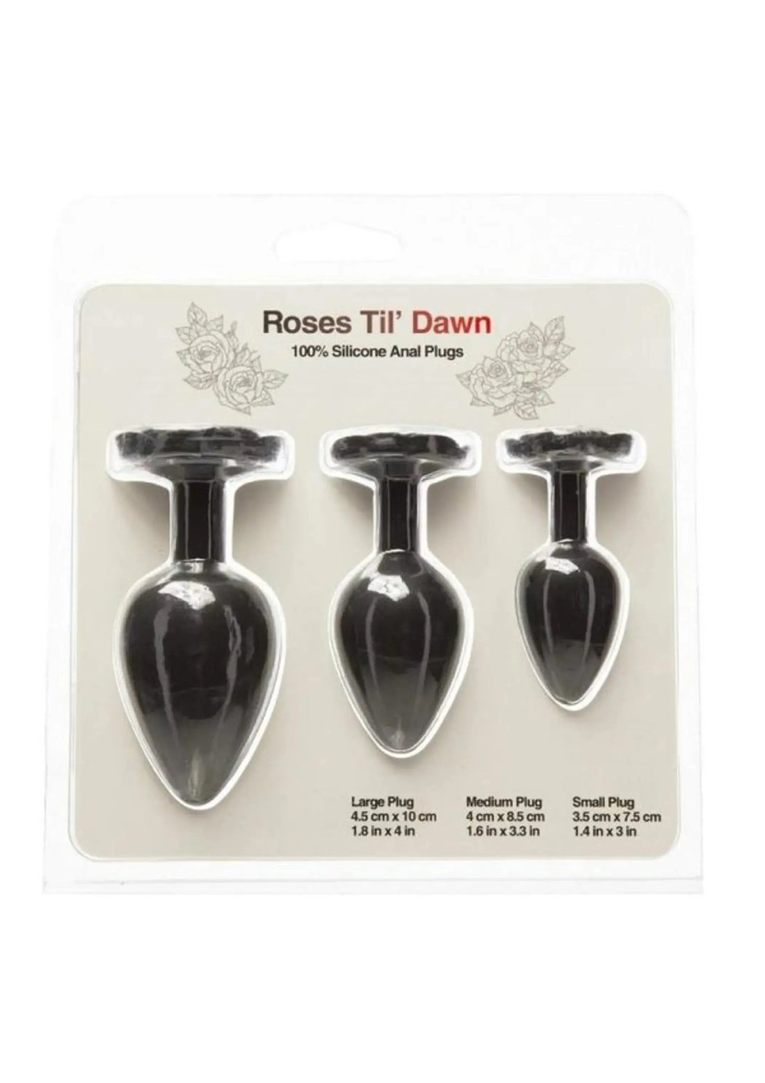 Roses Til Dawn Silicone Anal Plug Kit BMS Enterprises