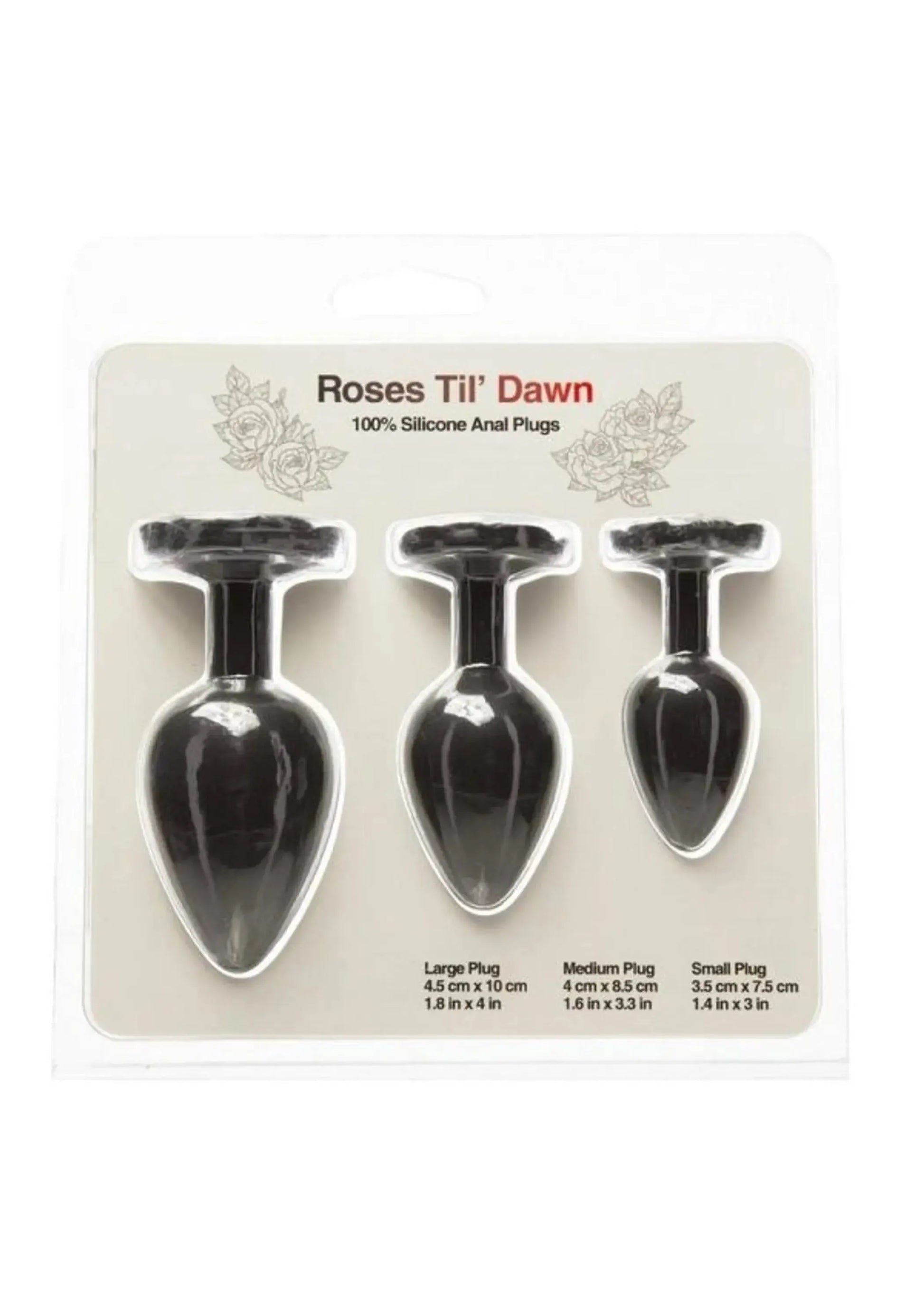 Roses Til Dawn Silicone Anal Plug Kit BMS Enterprises