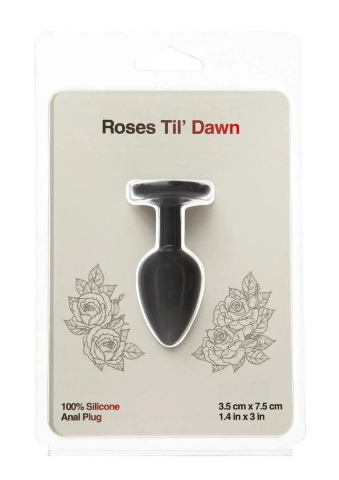 Roses Til Dawn Small Silicone Anal Plug BMS Enterprises