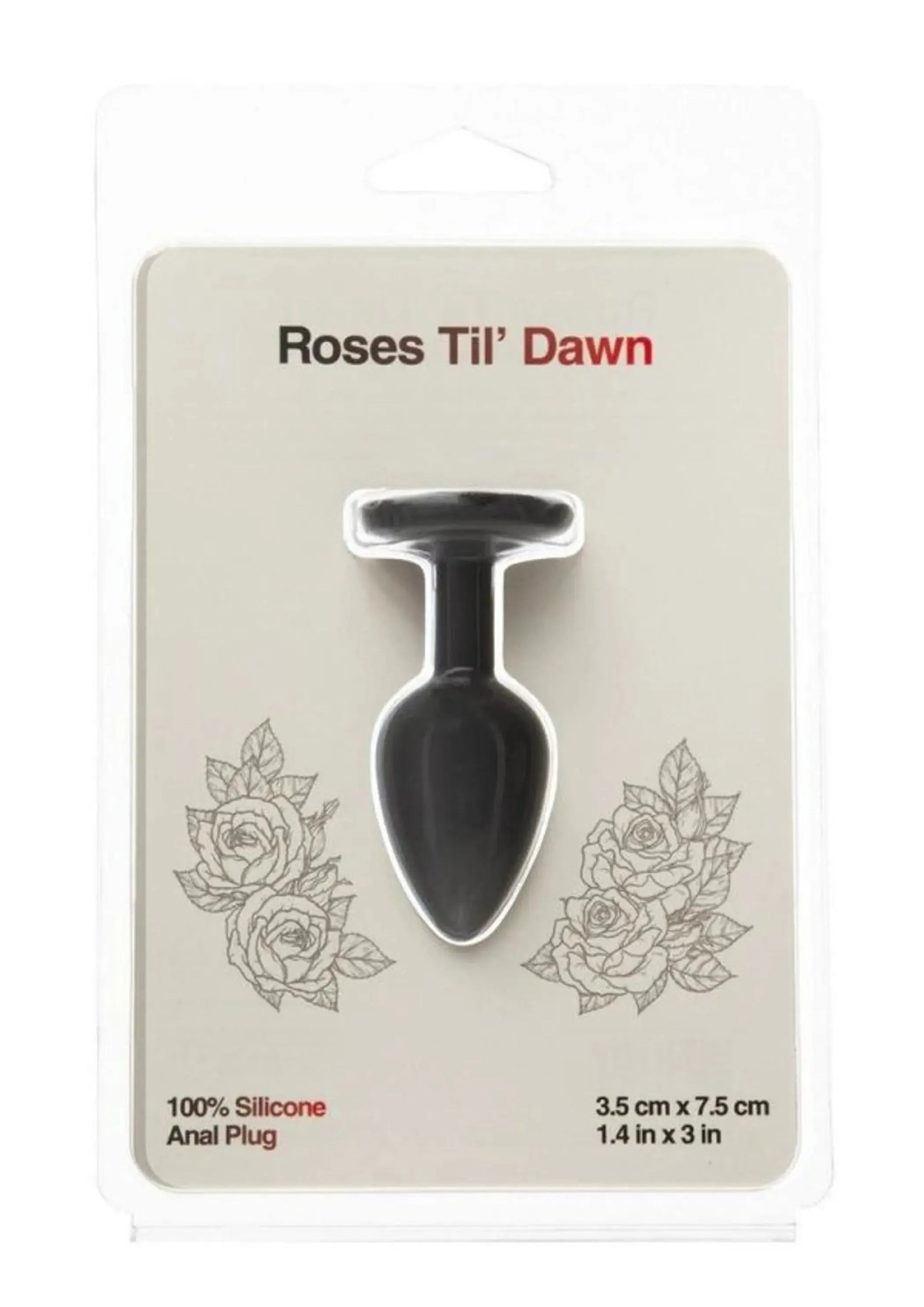 Roses Til Dawn Small Silicone Anal Plug BMS Enterprises