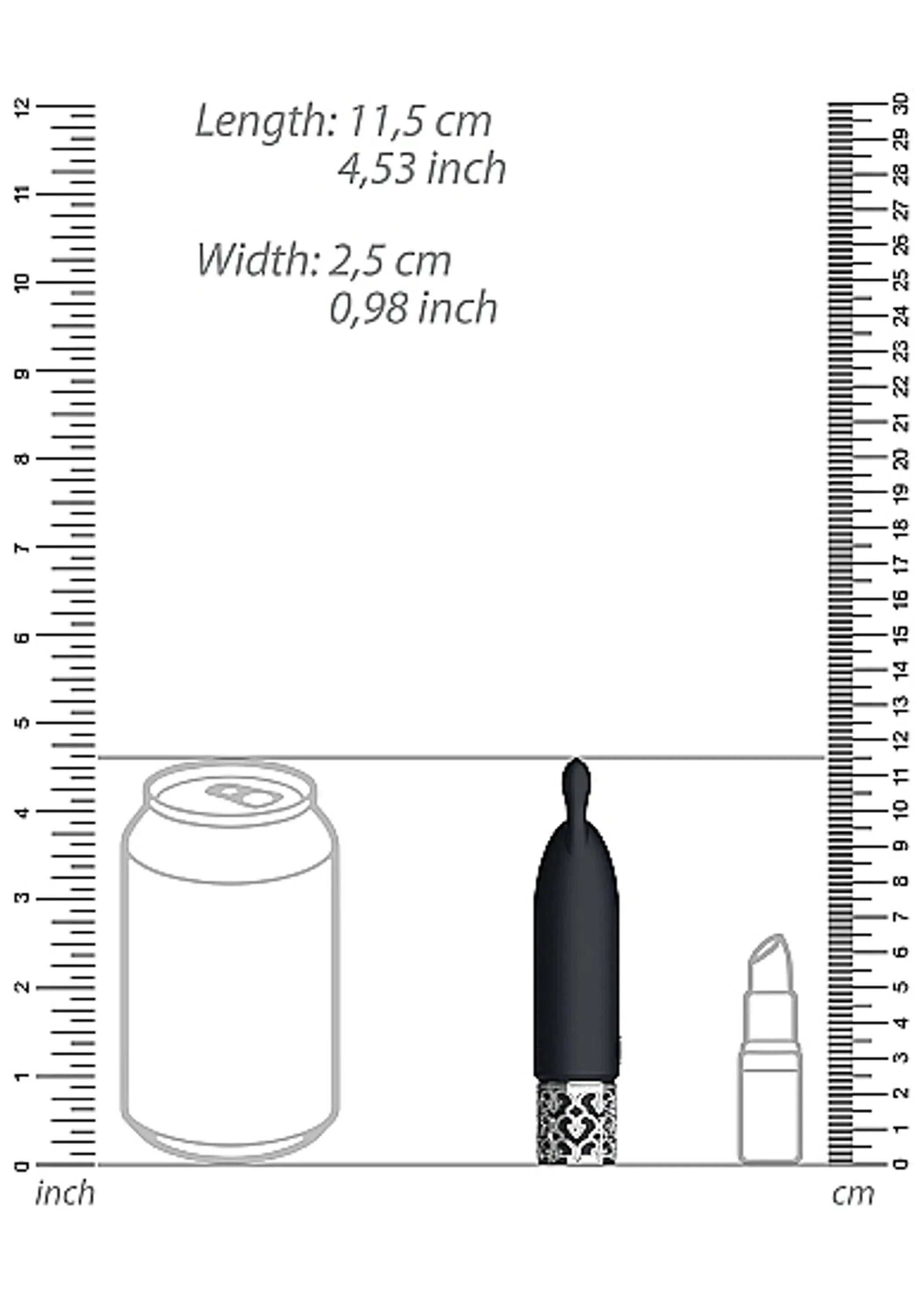 Royal Gems Twinkle Silicone Bullet Rechargeable SHOTS AMERICA