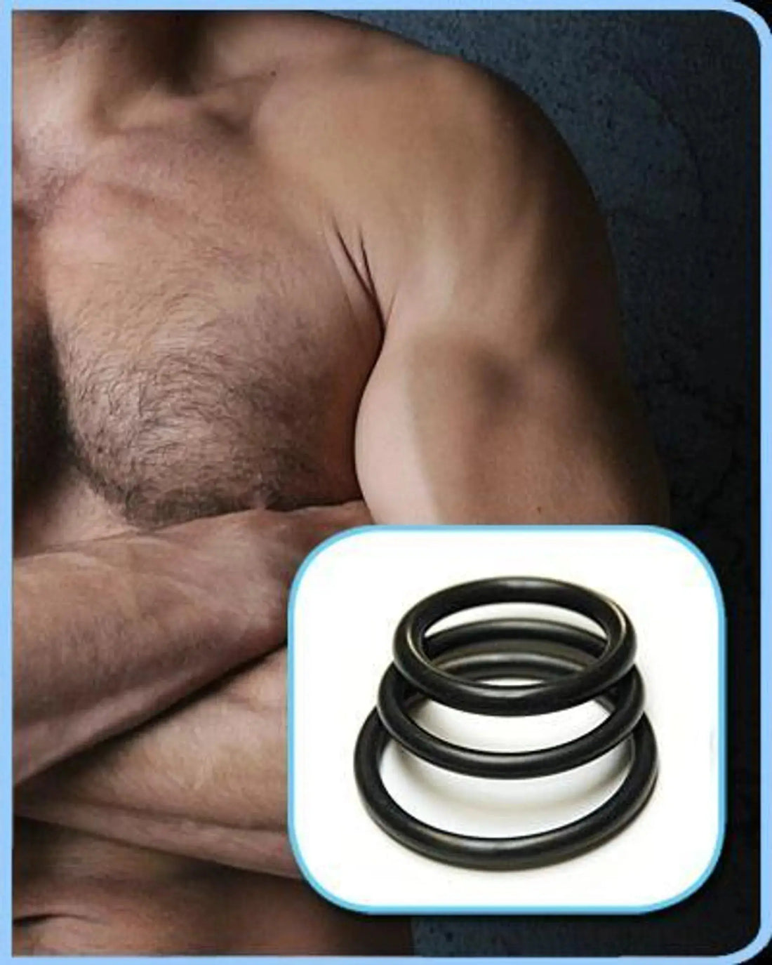 Rubber Cock Rings 3 Pack Kink Labs