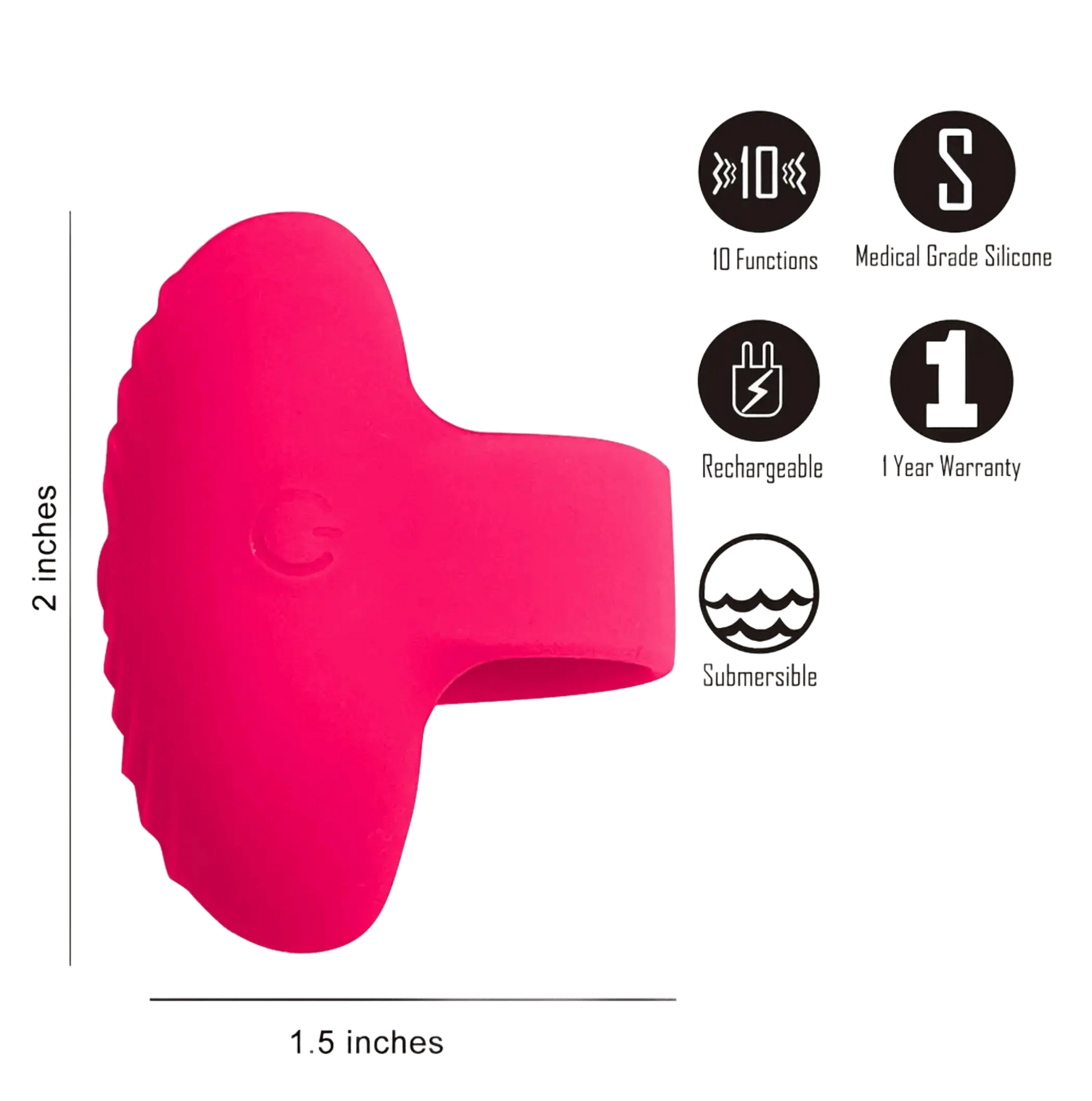RUBY RECHARGEABLE VIBRATING RING Maia Toys
