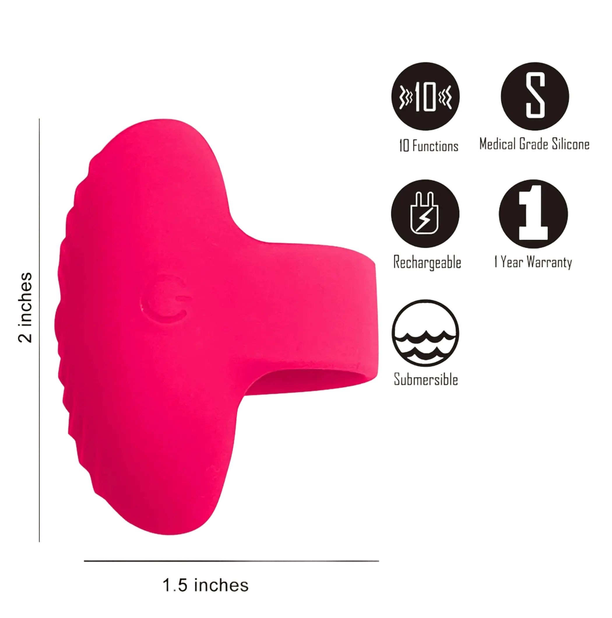 RUBY RECHARGEABLE VIBRATING RING Maia Toys