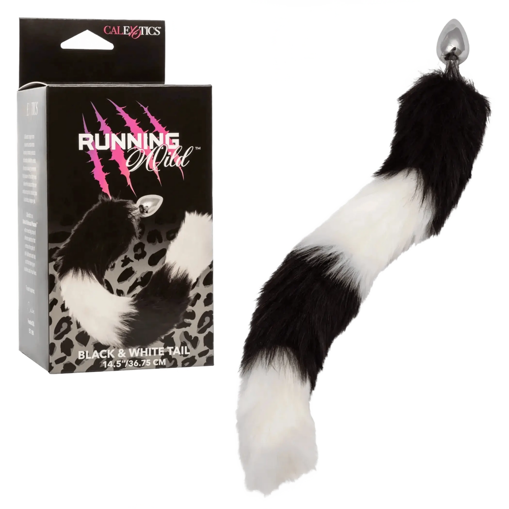 RUNNING WILD BLACK & WHITE TAIL California Exotic Novelties