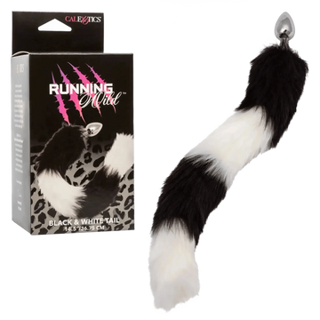RUNNING WILD BLACK & WHITE TAIL California Exotic Novelties