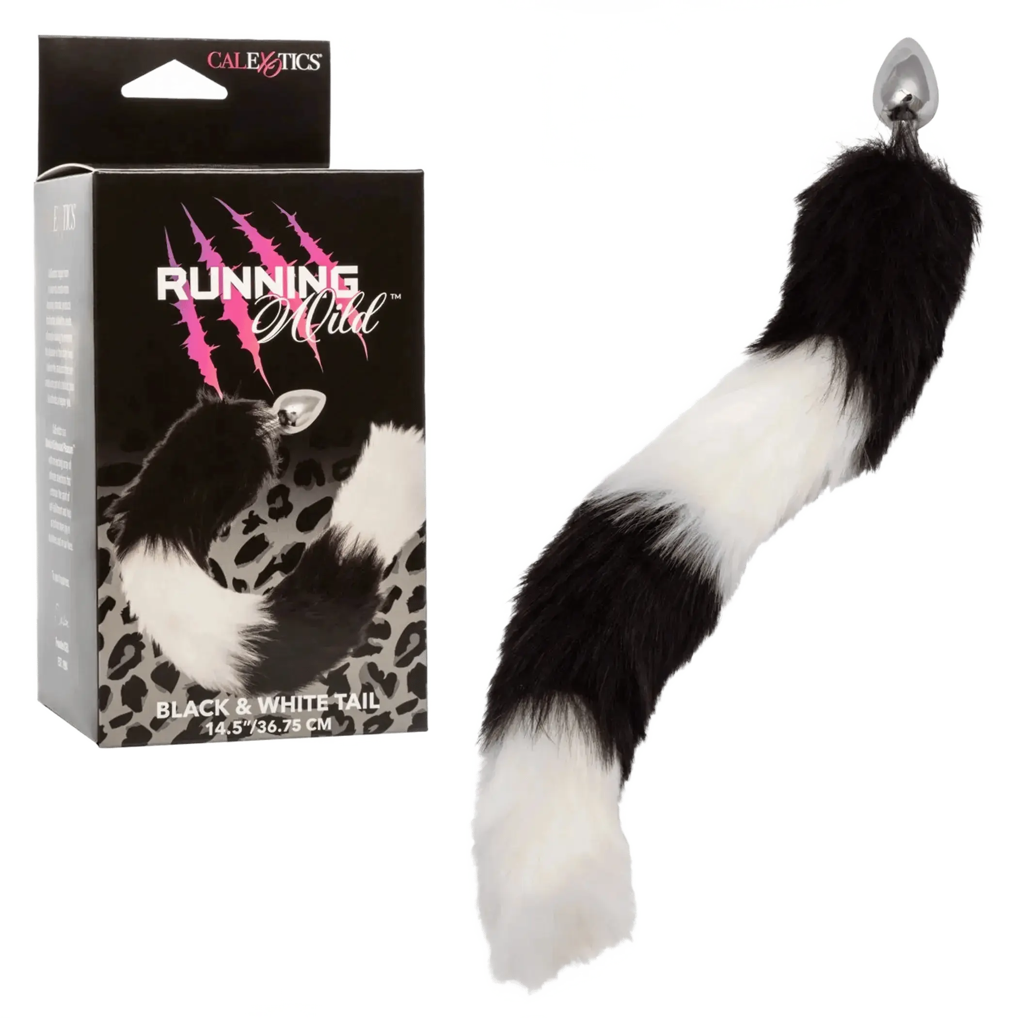 RUNNING WILD BLACK & WHITE TAIL California Exotic Novelties