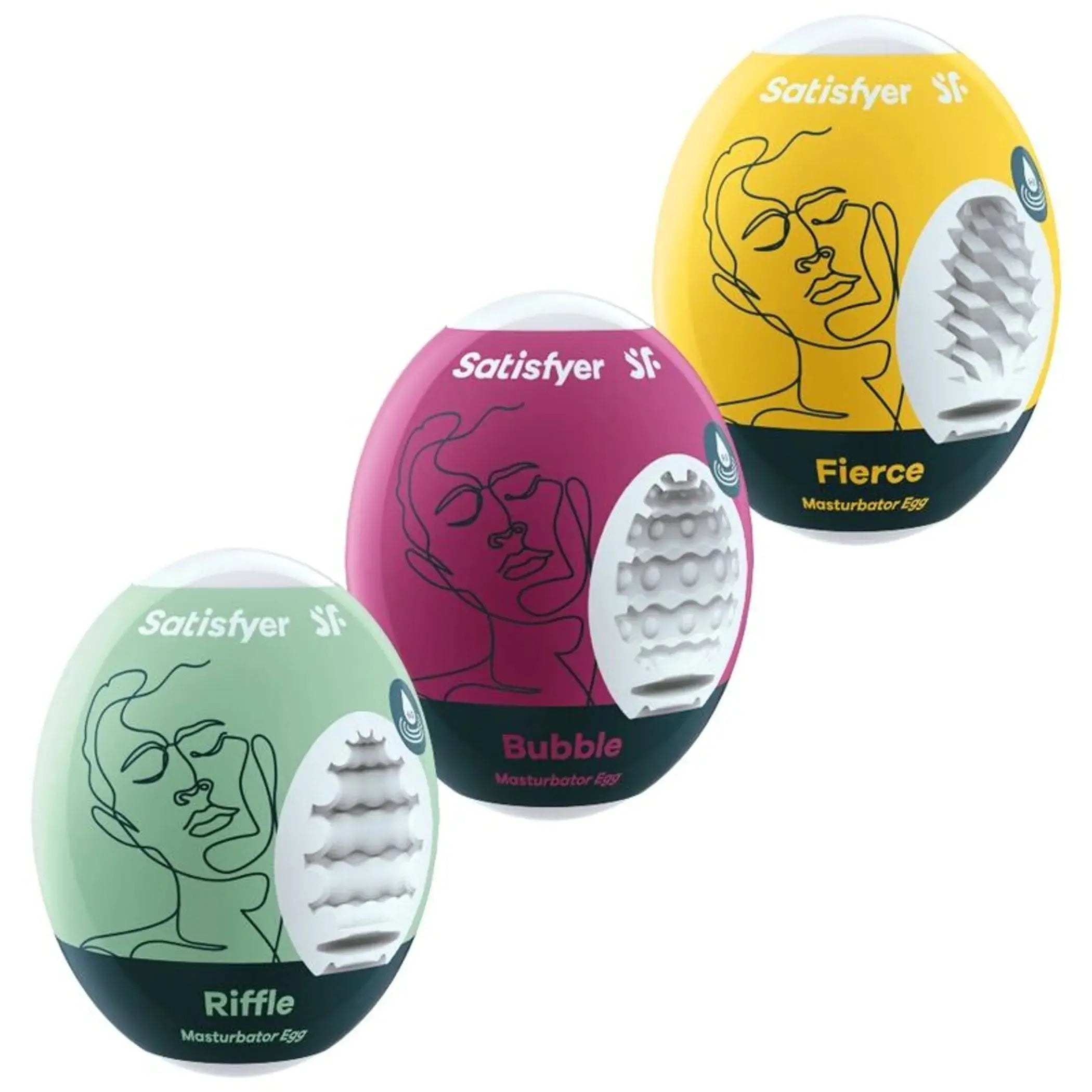 SATISFYER MASTURBATOR EGG 3PC SET (NET) Satisfyer