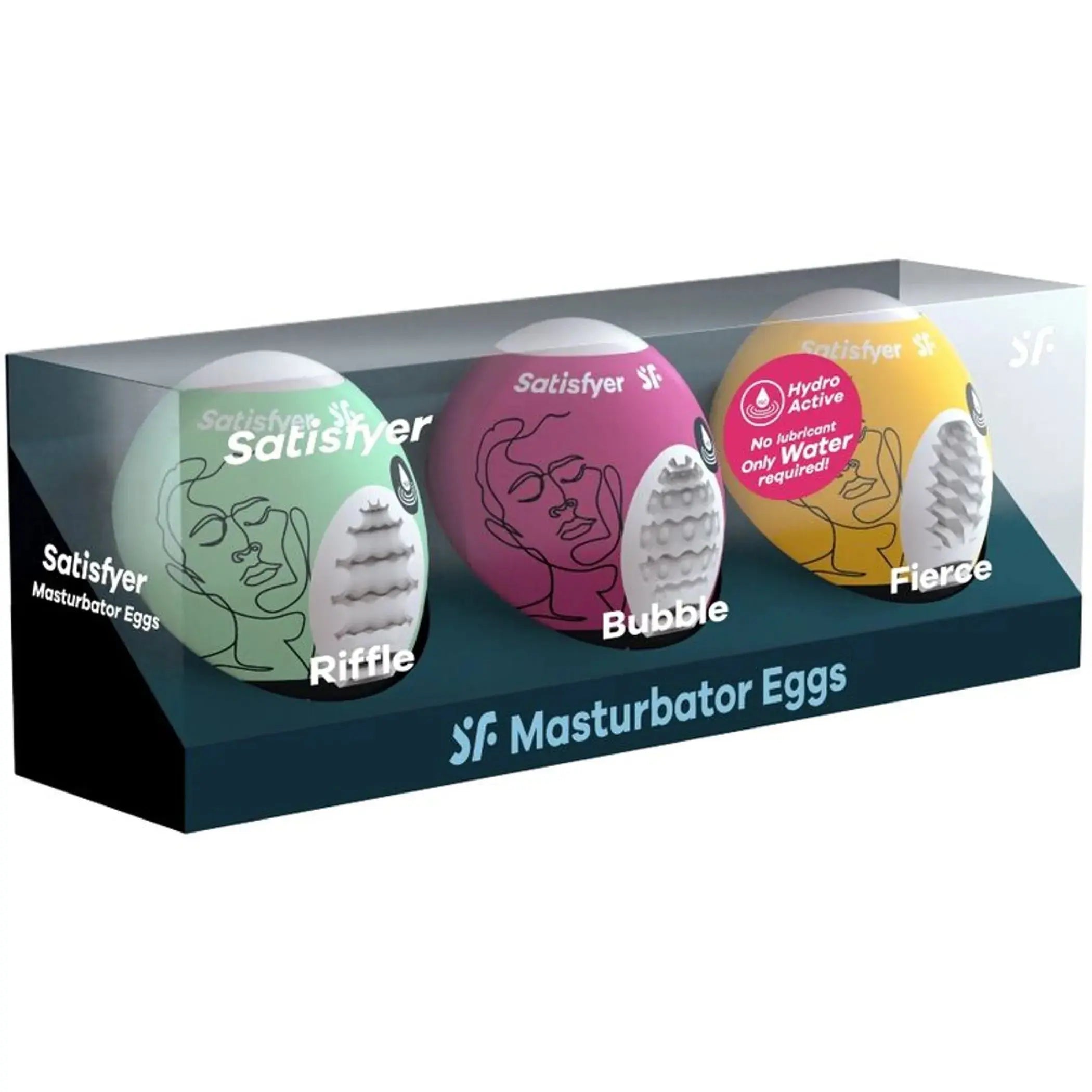 SATISFYER MASTURBATOR EGG 3PC SET (NET) Satisfyer